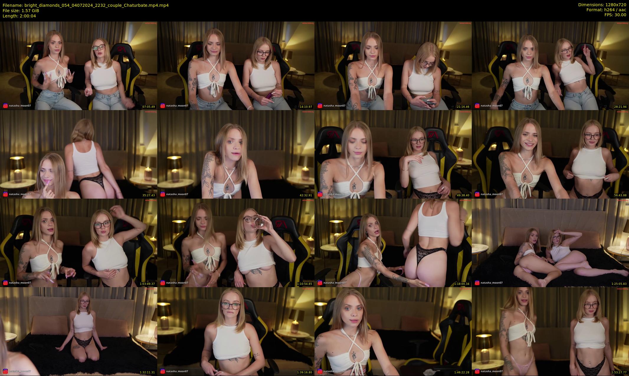 bright_diamonds_054 — 121 minute Chaturbate couple cam show recording, 720p, Jul 4, 2024