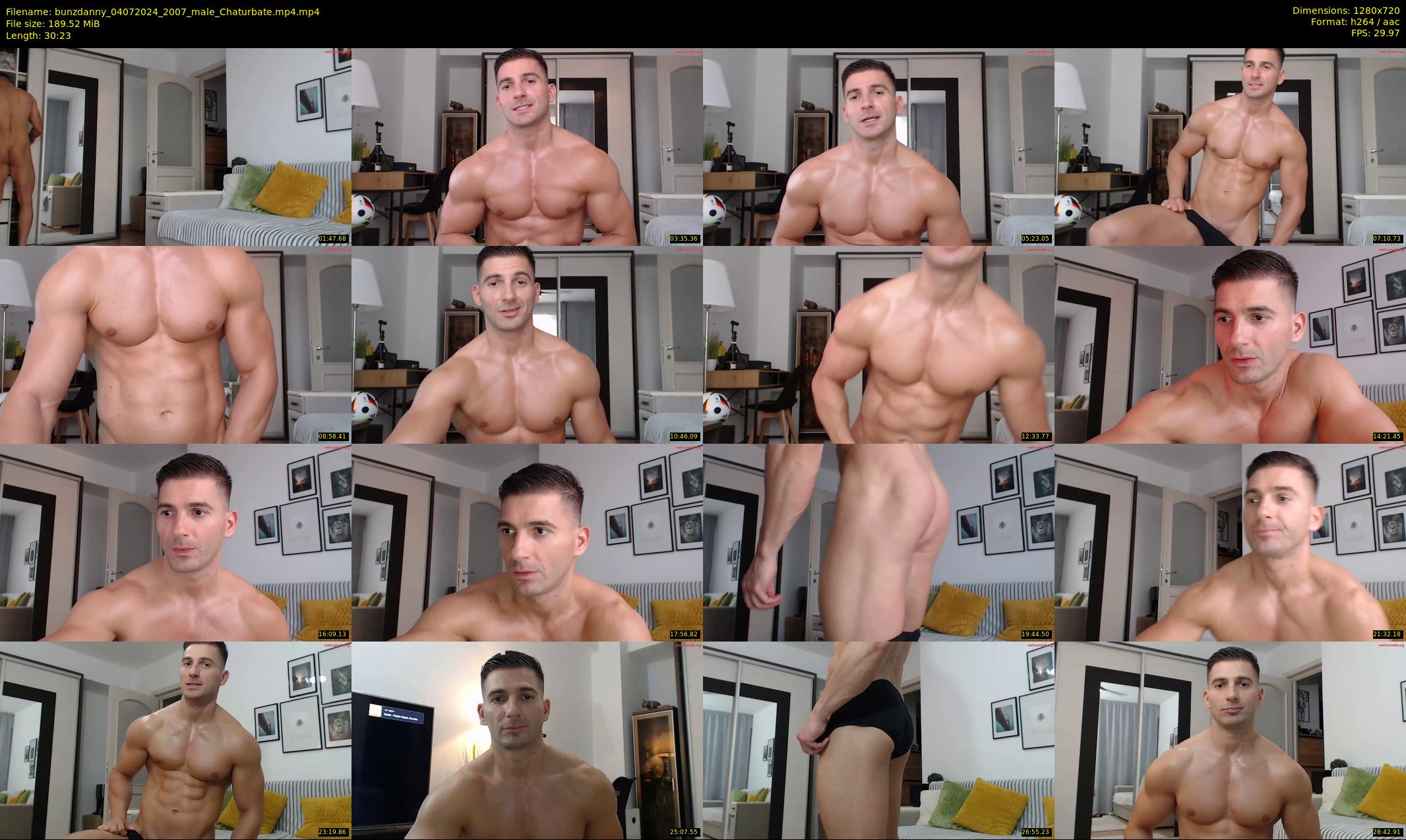 bunzdanny — 31 minute Chaturbate male cam show recording, 720p, Jul 4, 2024