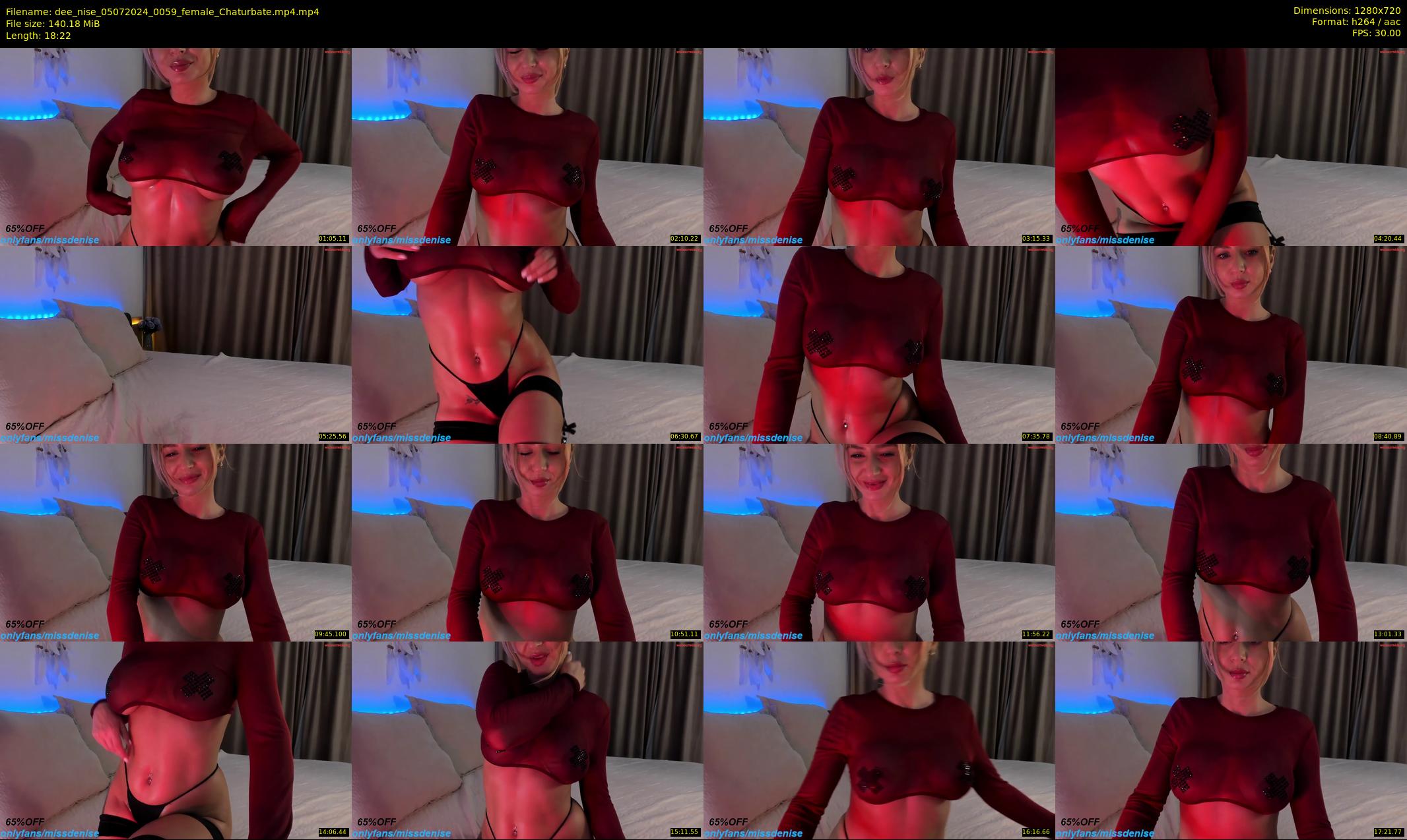 dee_nise — 19 minute Chaturbate female cam show recording, 720p, Jul 5, 2024