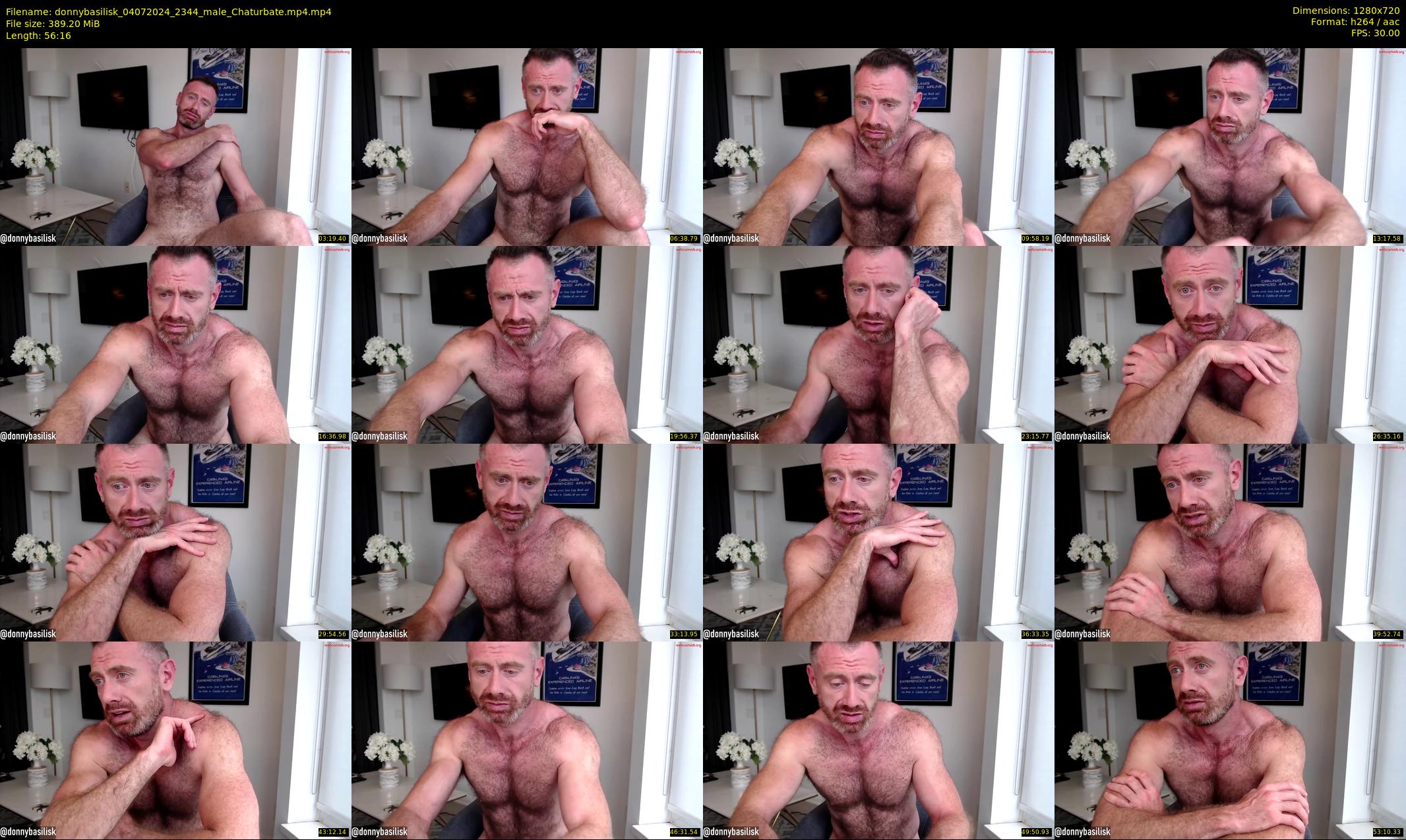 donnybasilisk — 57 minute Chaturbate male cam show recording, 720p, Jul 4, 2024