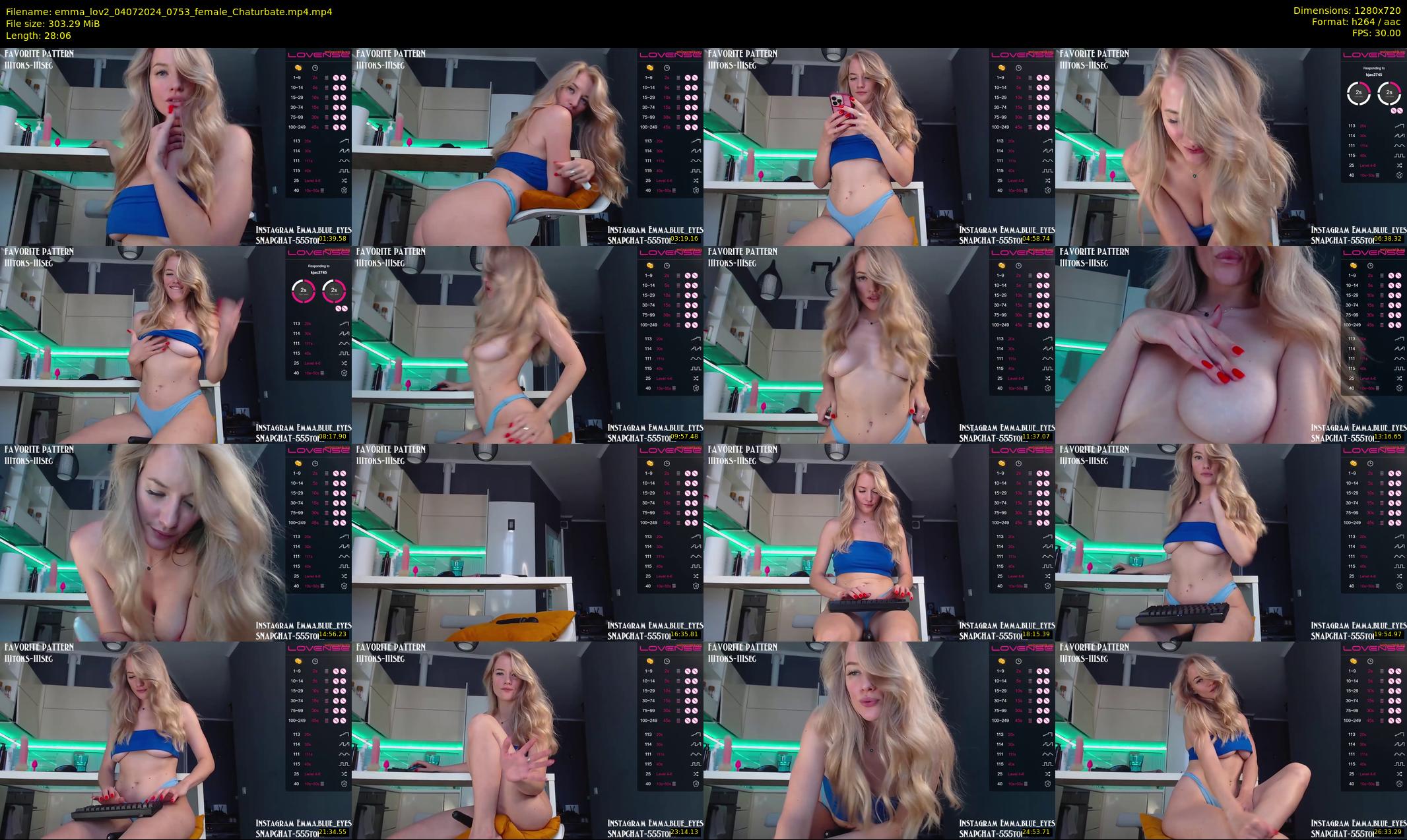 emma_lov2 — 29 minute Chaturbate female cam show recording, 720p, Jul 4, 2024