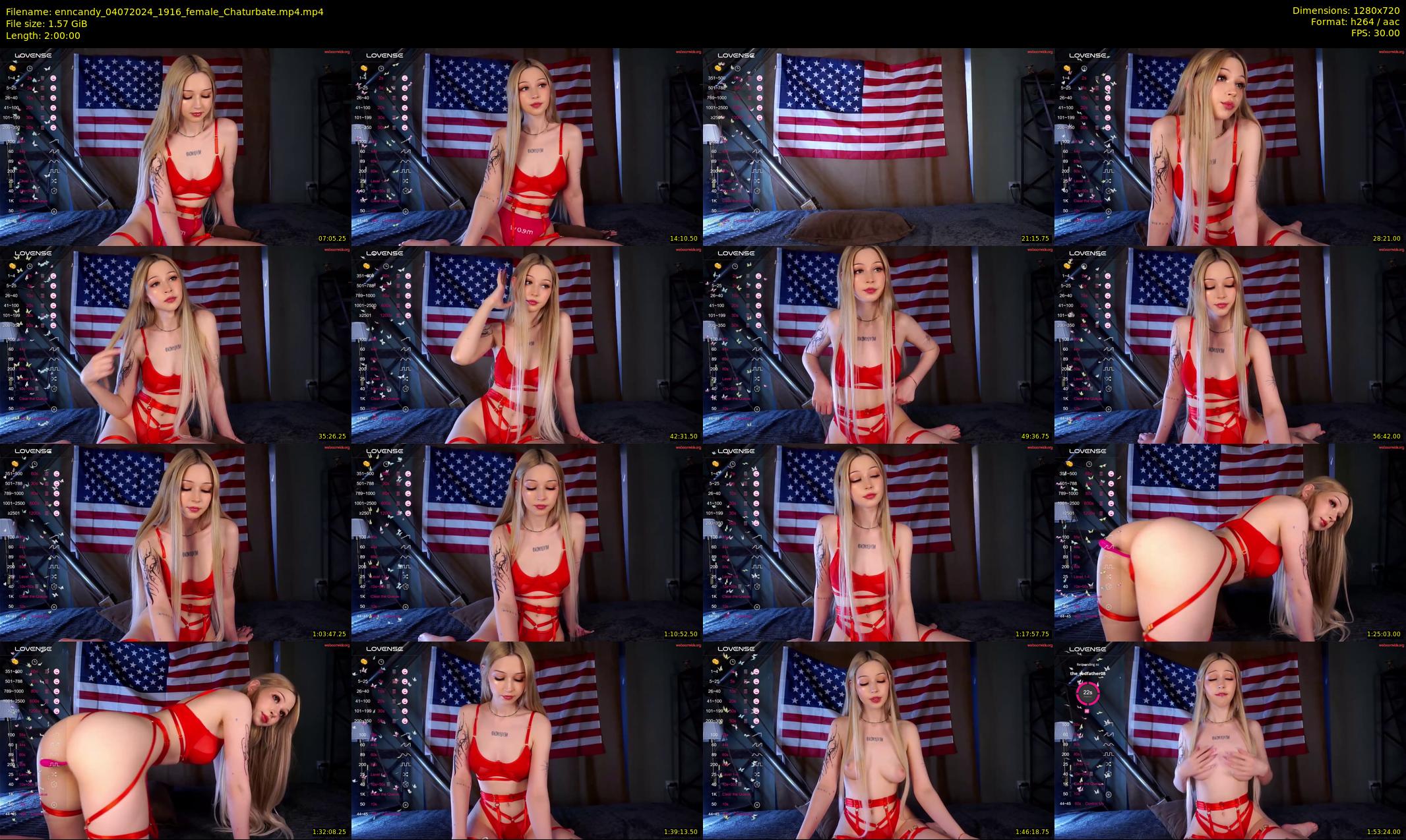 enncandy — 120 minute Chaturbate female cam show recording, 720p, Jul 4, 2024