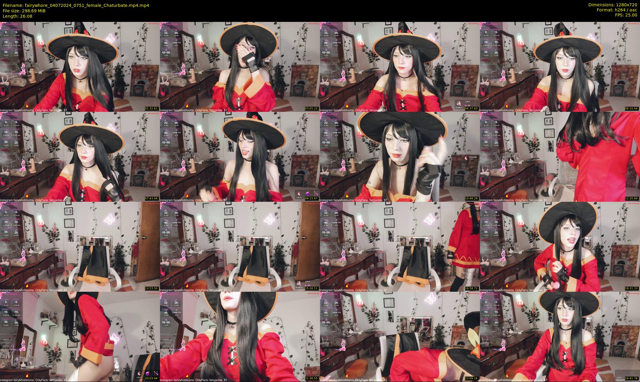 fairywhore — 27 minute Chaturbate female cam show recording, 720p, Jul 4, 2024