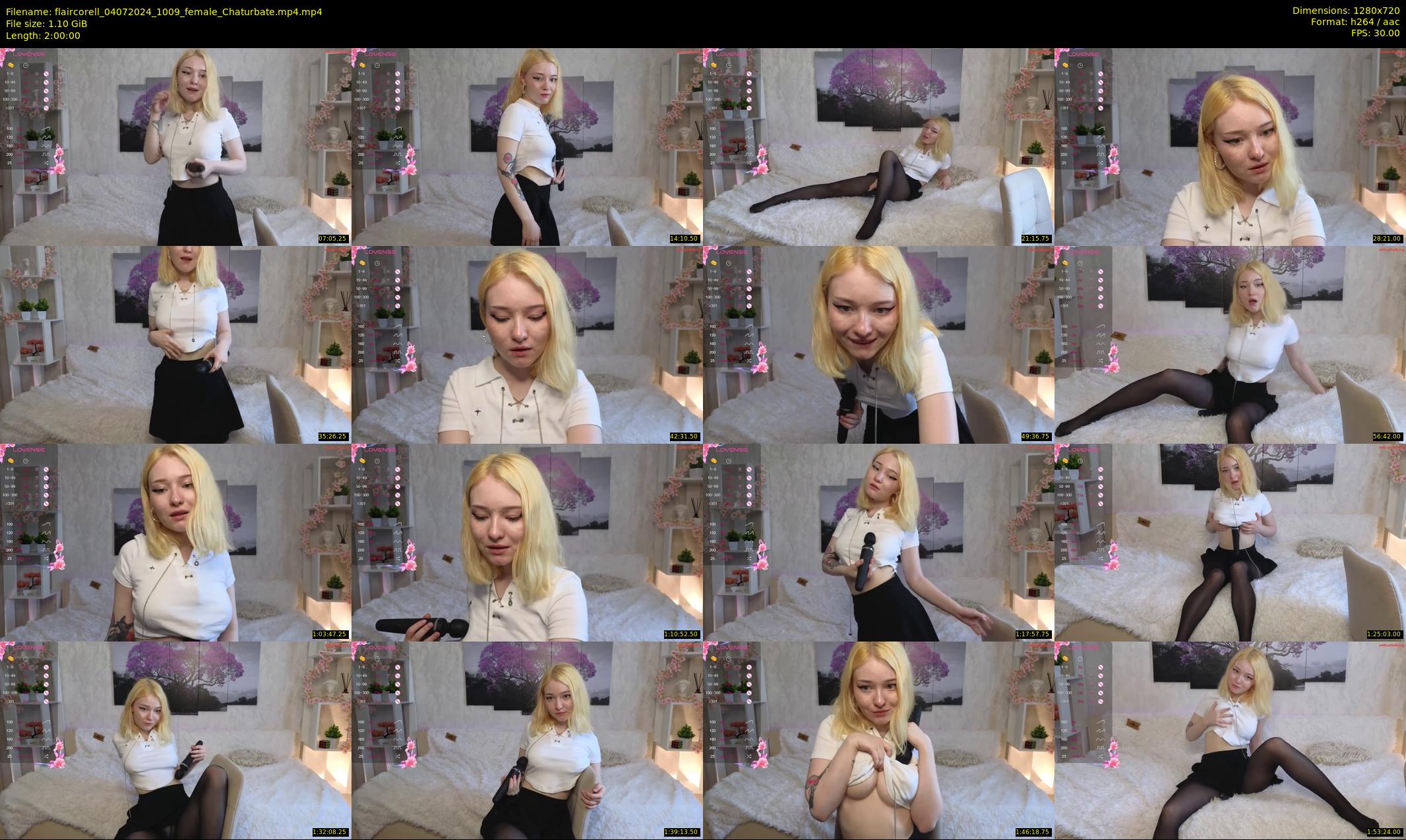 flaircorell — 120 minute Chaturbate female cam show recording, 720p, Jul 4, 2024