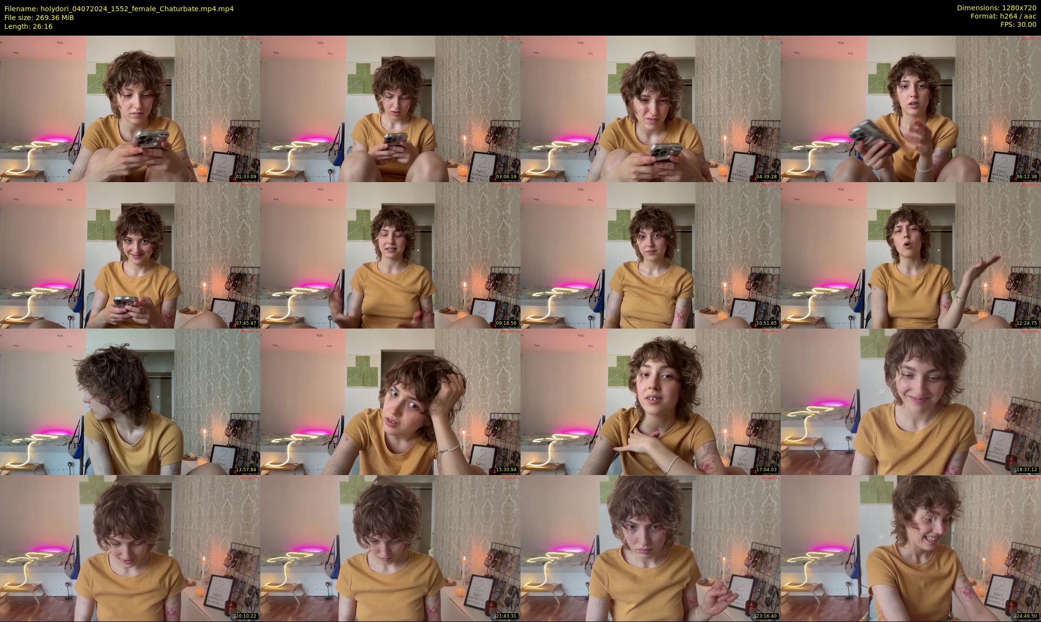 holydori — 27 minute Chaturbate female cam show recording, 720p, Jul 4, 2024