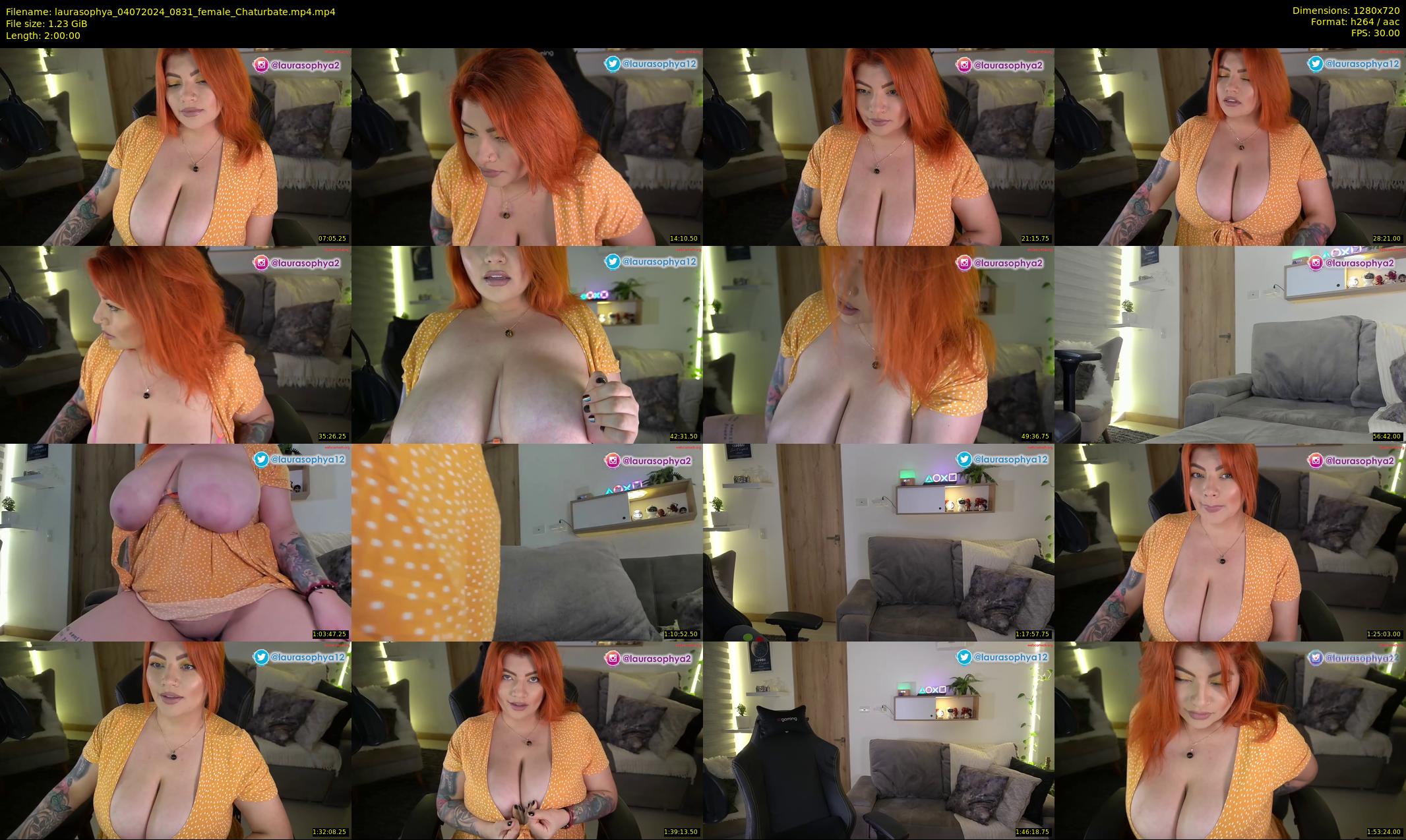 laurasophya — 120 minute Chaturbate female cam show recording, 720p, Jul 4, 2024