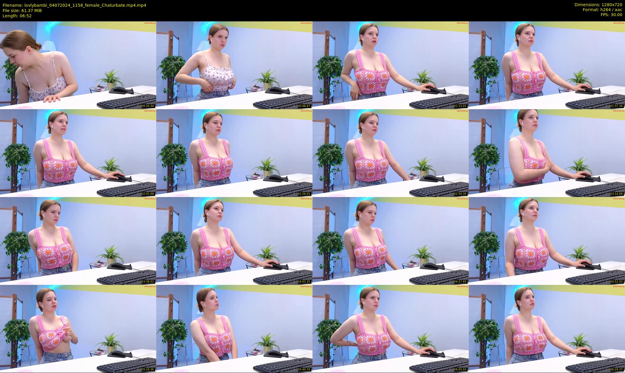 lovlybambi — 7 minute Chaturbate female cam show recording, 720p, Jul 4, 2024