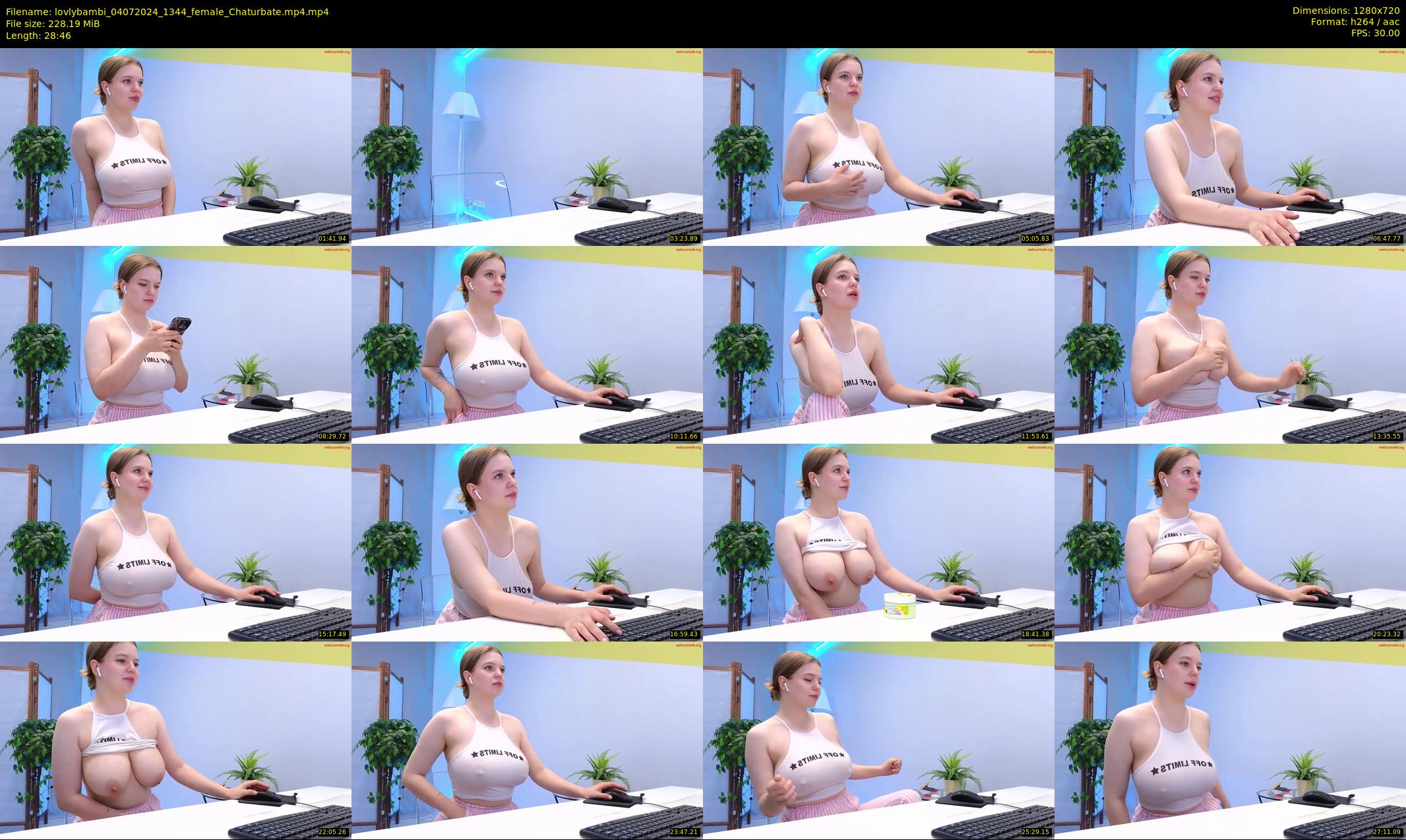 lovlybambi — 29 minute Chaturbate female cam show recording, 720p, Jul 4, 2024