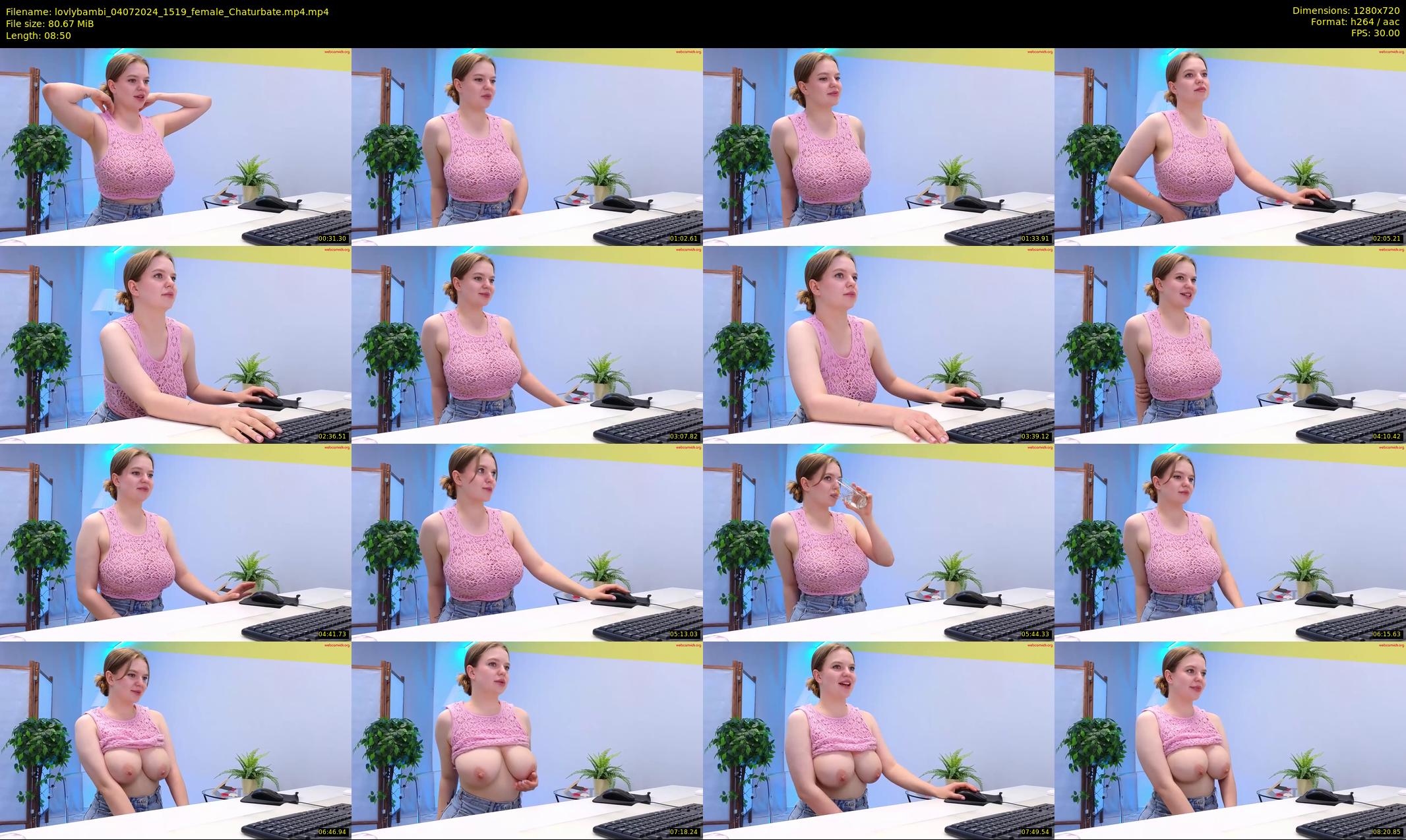 lovlybambi — 9 minute Chaturbate female cam show recording, 720p, Jul 4, 2024