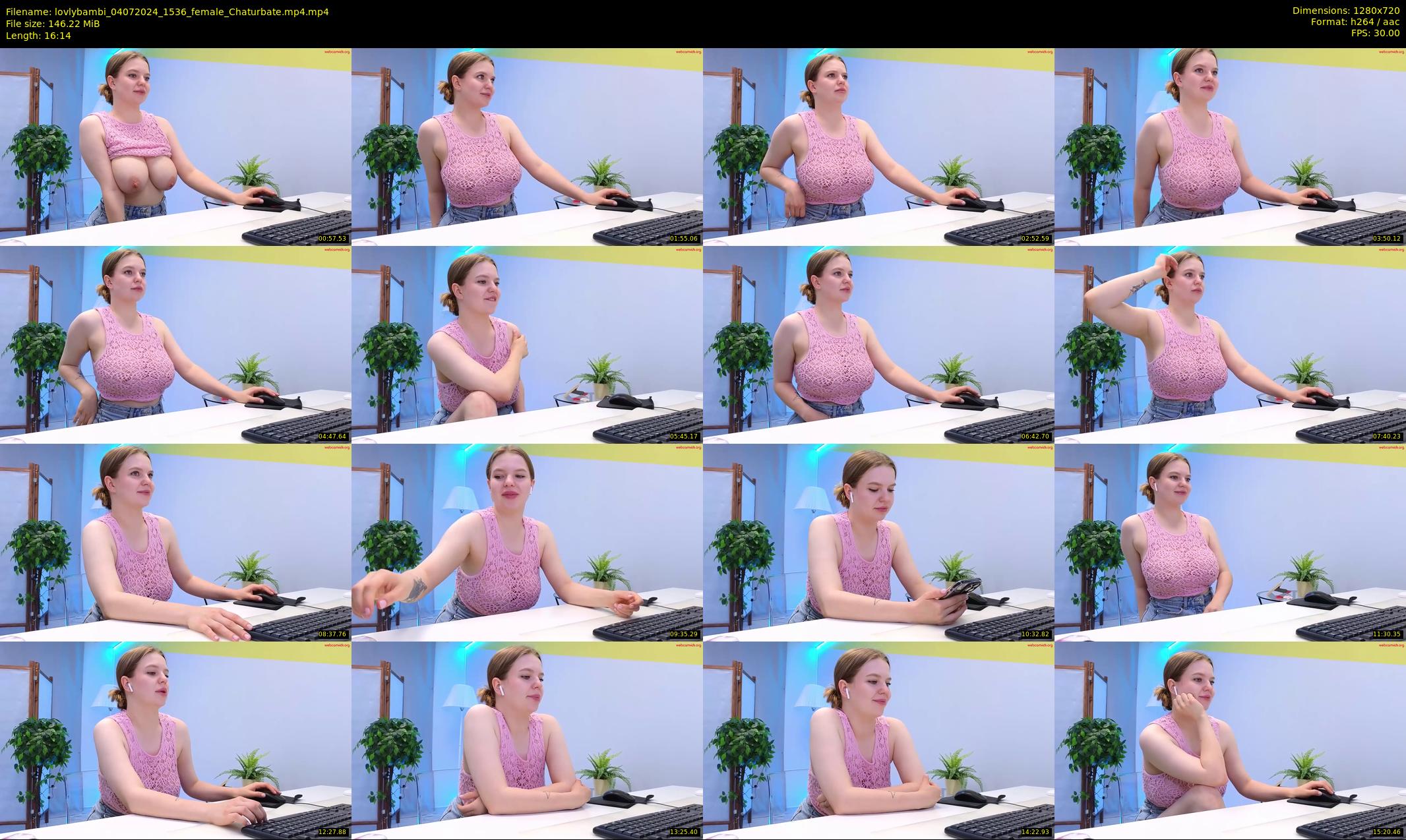 lovlybambi — 17 minute Chaturbate female cam show recording, 720p, Jul 4, 2024