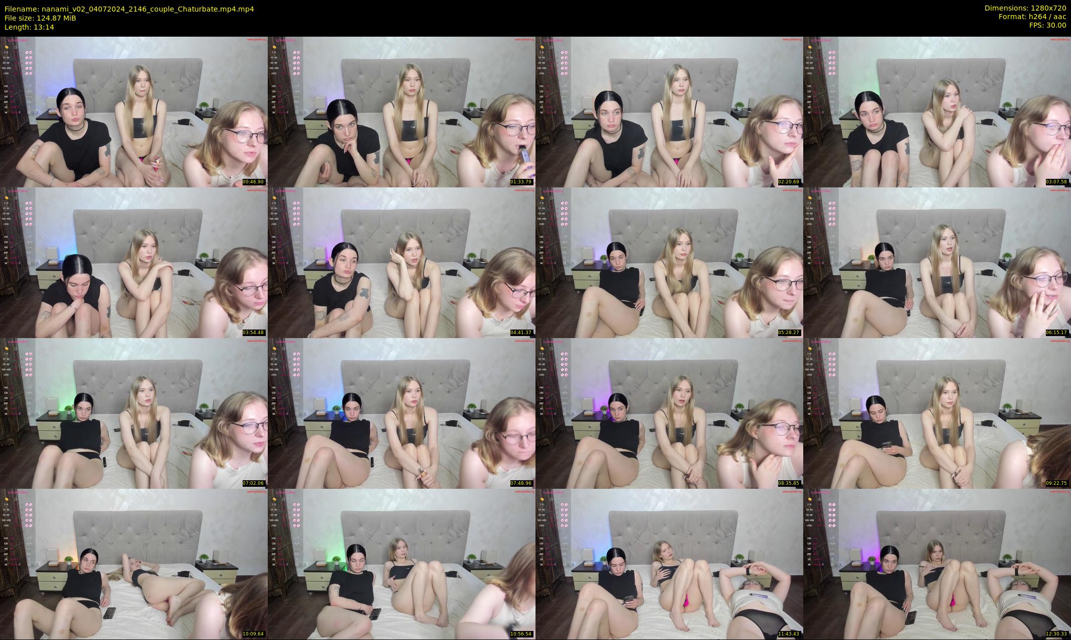 nanami_v02 — 14 minute Chaturbate couple cam show recording, 720p, Jul 4, 2024