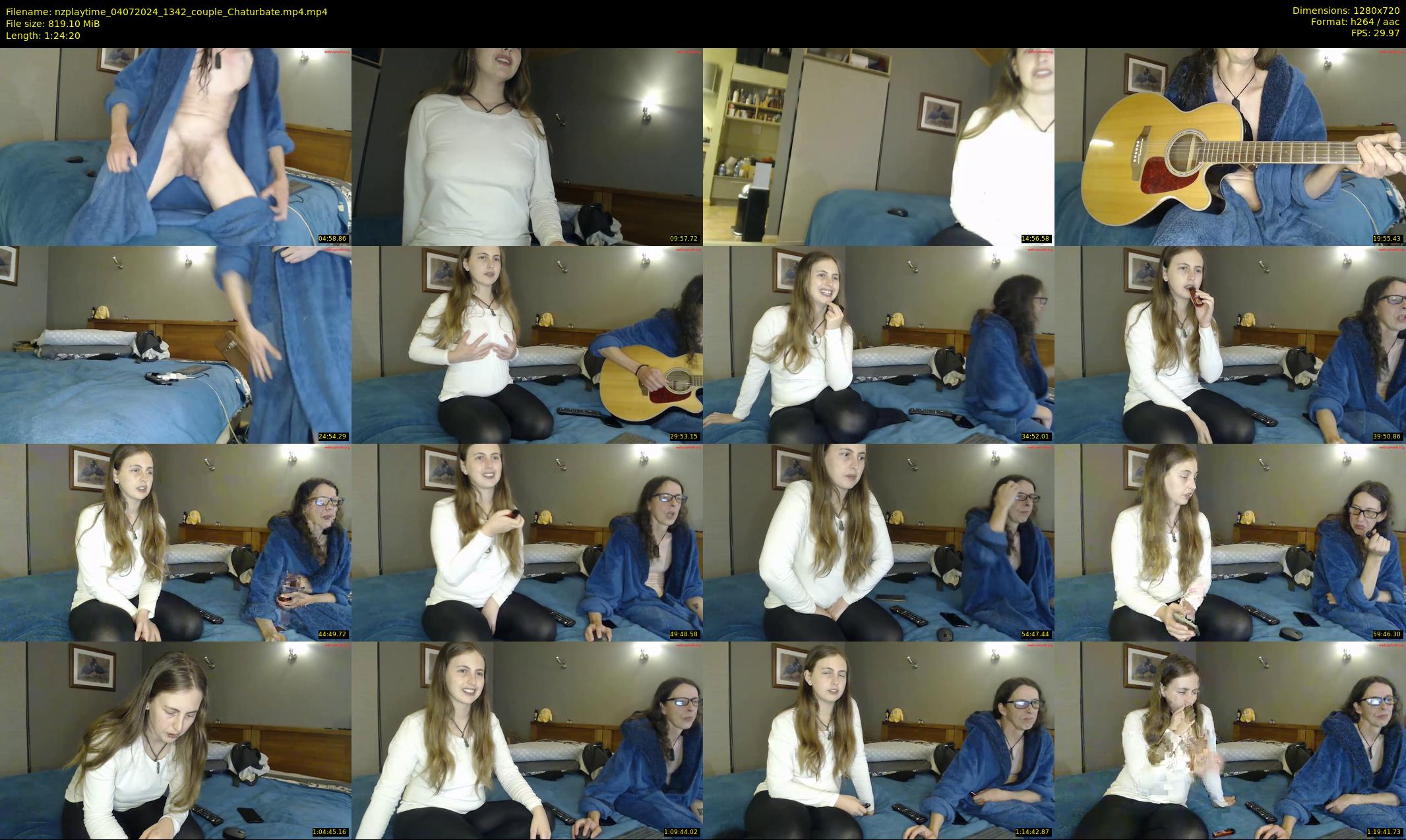 nzplaytime — 85 minute Chaturbate couple cam show recording, 720p, Jul 4, 2024