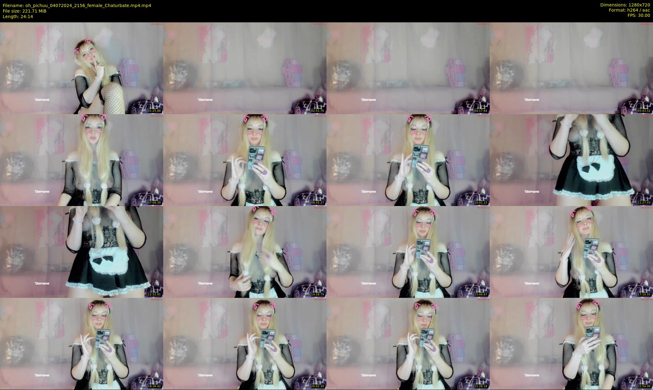 oh_pichuu — 25 minute Chaturbate female cam show recording, 720p, Jul 4, 2024