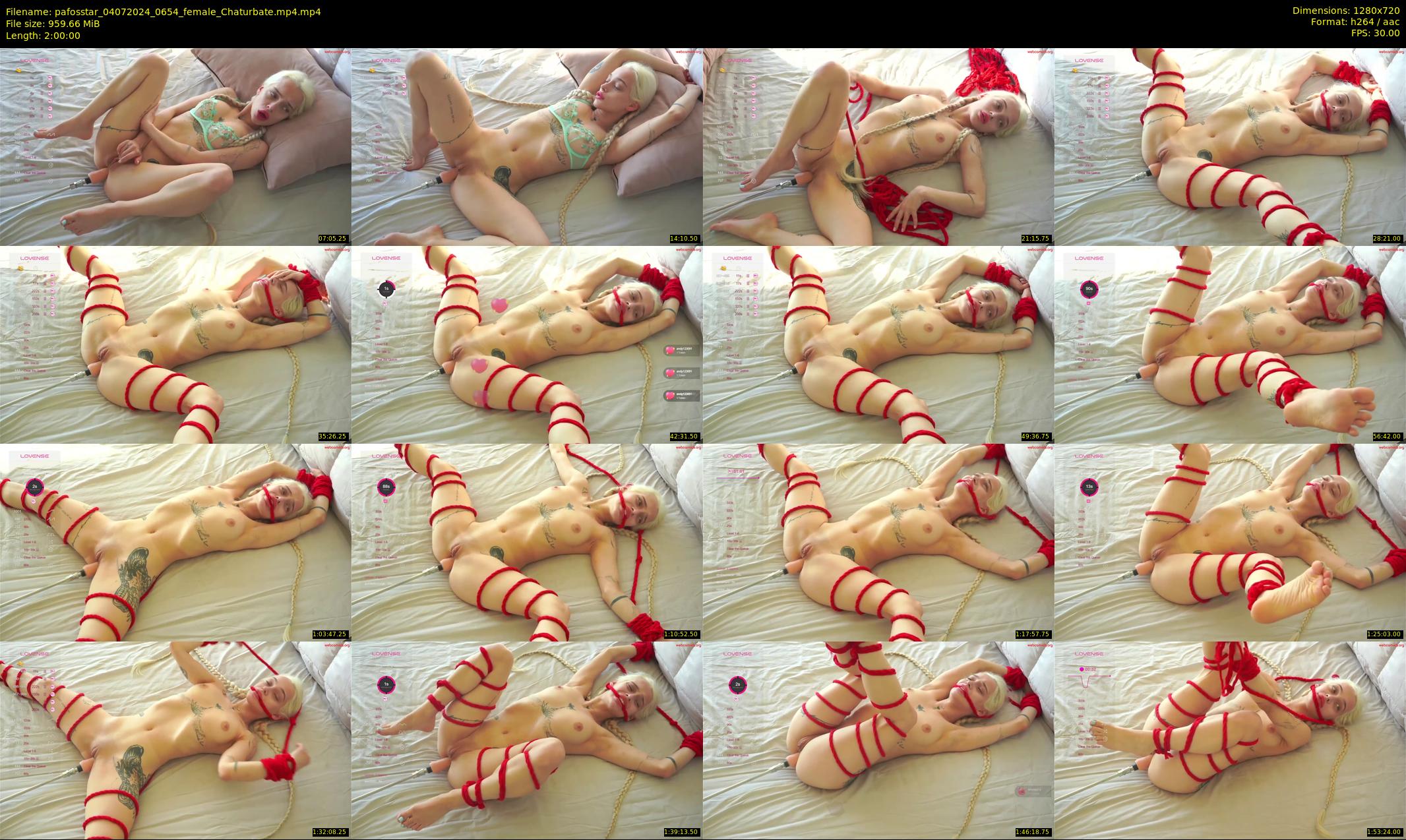 pafosstar — 120 minute Chaturbate female cam show recording, 720p, Jul 4, 2024