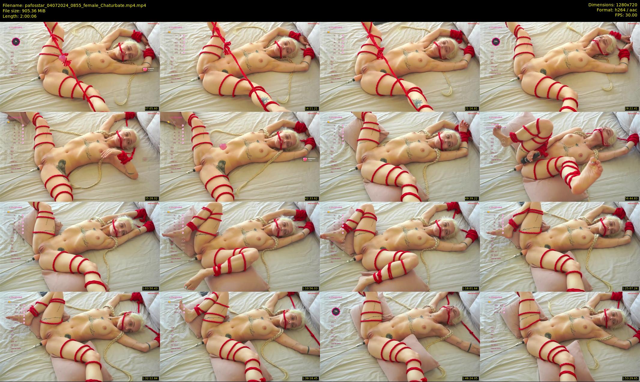 pafosstar — 121 minute Chaturbate female cam show recording, 720p, Jul 4, 2024