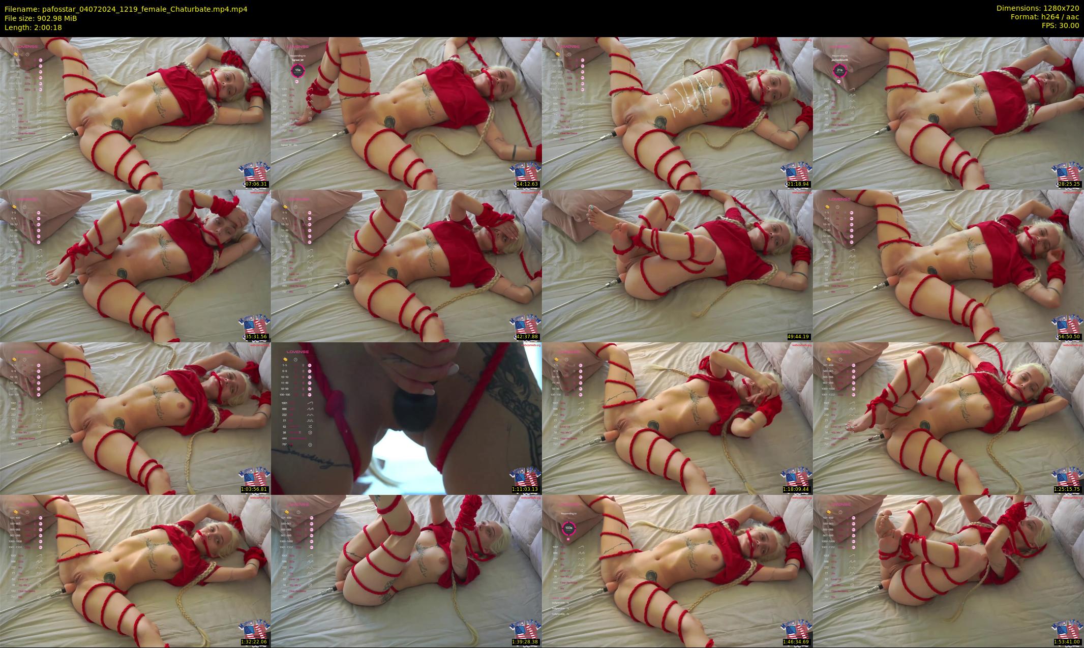 pafosstar — 121 minute Chaturbate female cam show recording, 720p, Jul 4, 2024