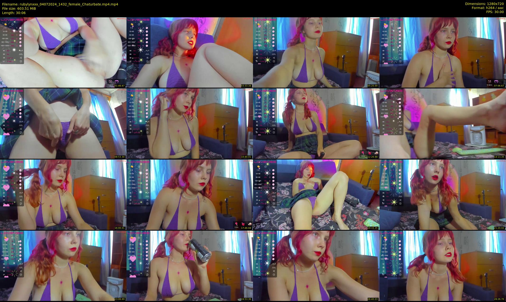 rubylynxxx — 31 minute Chaturbate female cam show recording, 720p, Jul 4, 2024