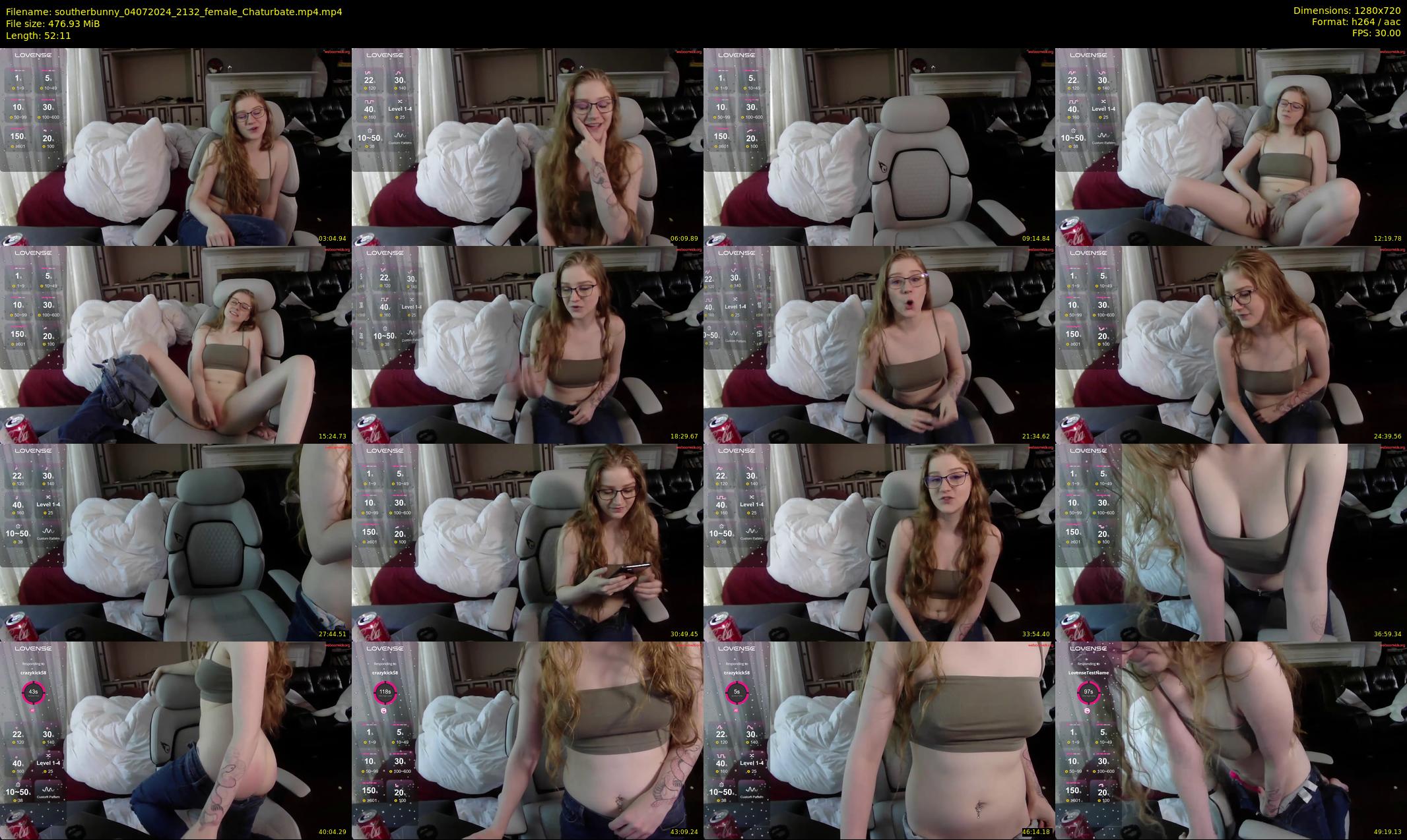 southerbunny — 53 minute Chaturbate female cam show recording, 720p, Jul 4, 2024