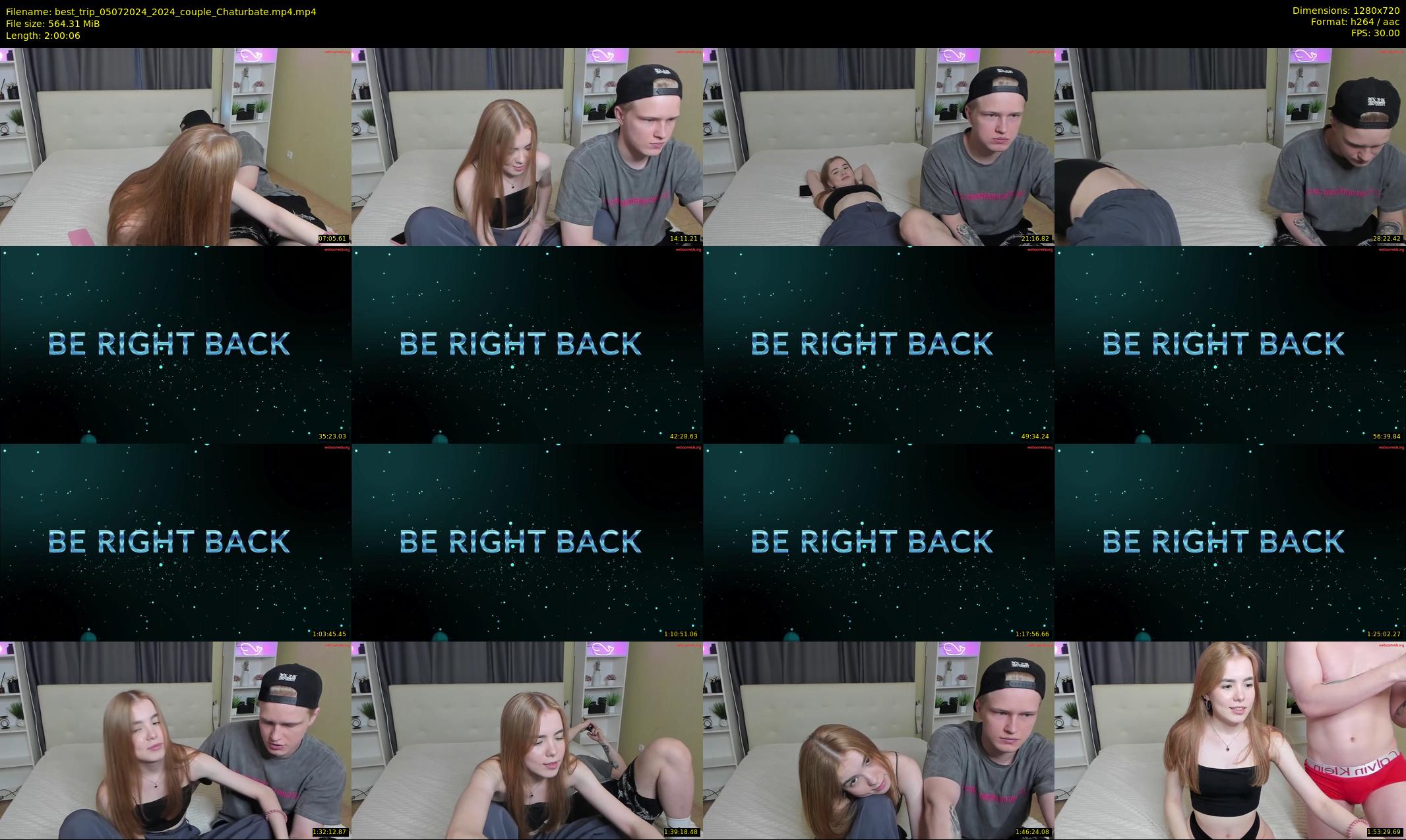 best_trip — 121 minute Chaturbate couple cam show recording, 720p, Jul 5, 2024