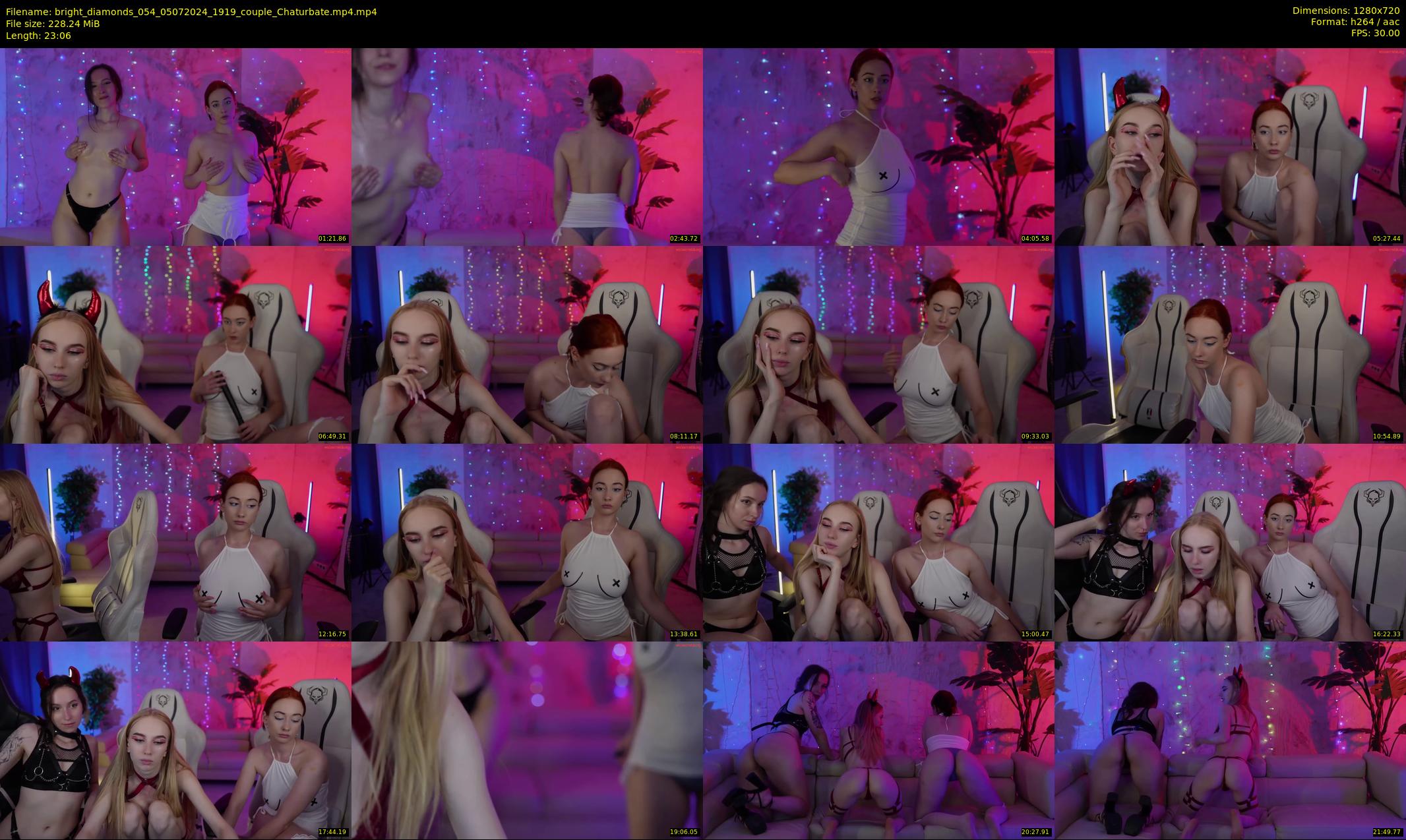 bright_diamonds_054 — 24 minute Chaturbate couple cam show recording, 720p, Jul 5, 2024