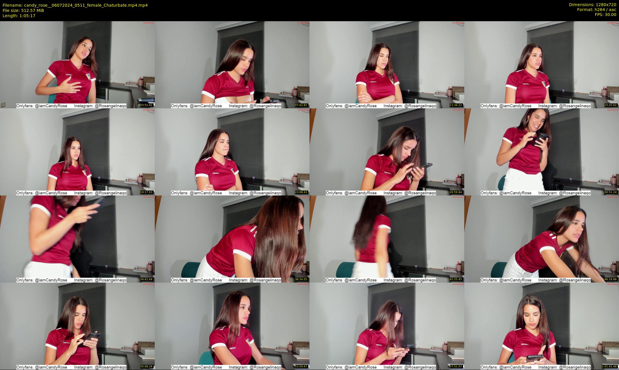 candy_rose_ — 66 minute Chaturbate female cam show recording, 720p, Jul 6, 2024