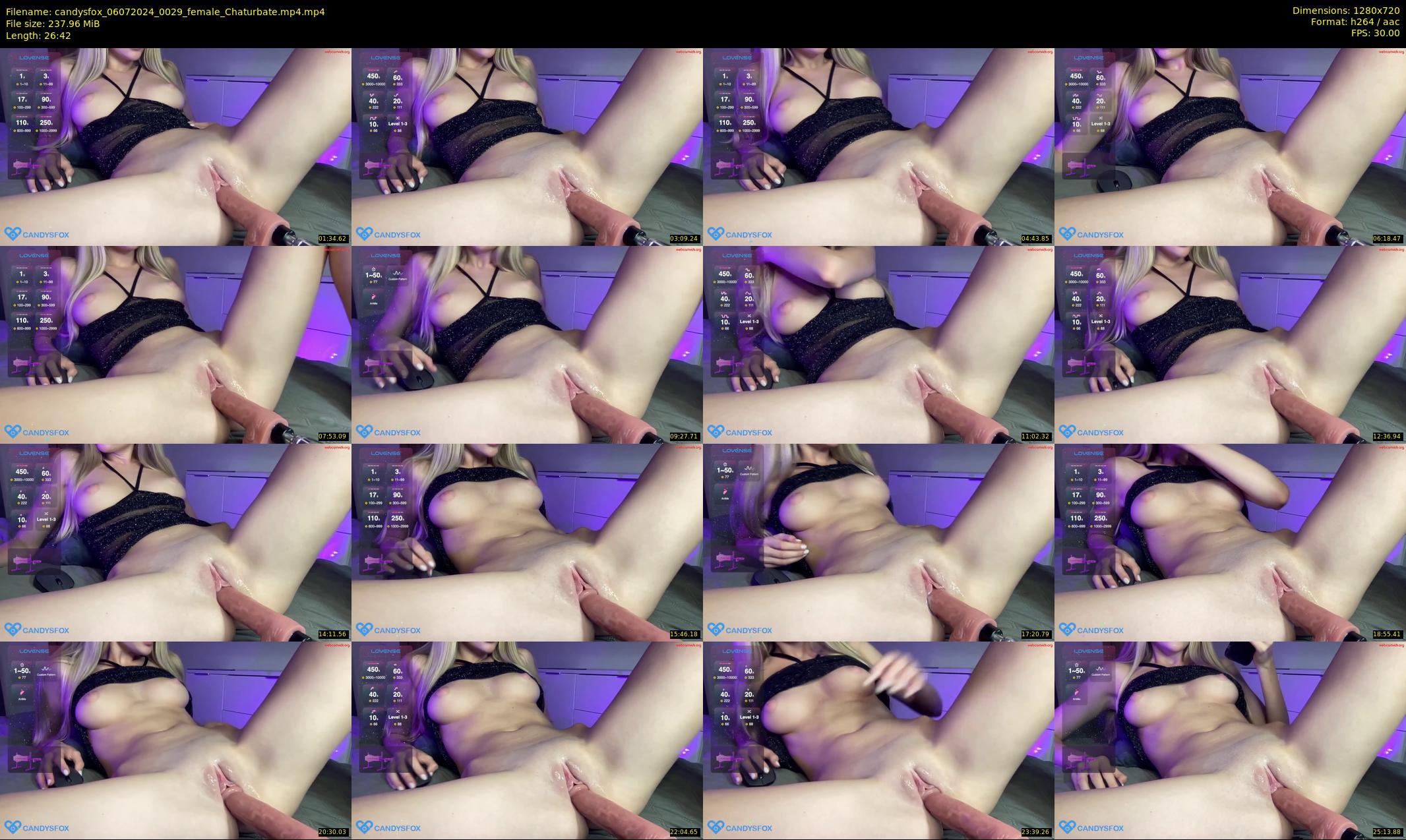 candysfox — 27 minute Chaturbate female cam show recording, 720p, Jul 6, 2024