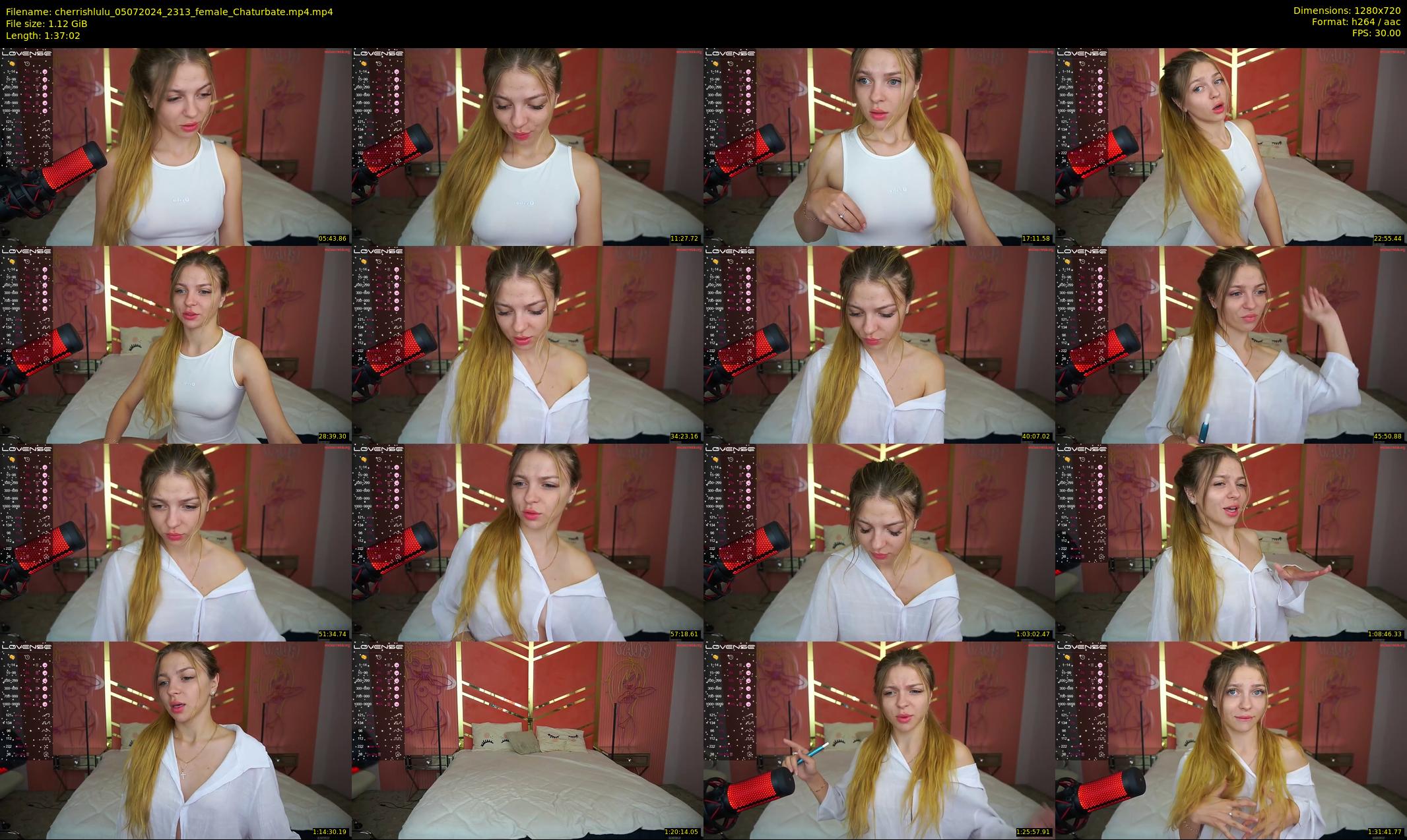cherrishlulu — 98 minute Chaturbate female cam show recording, 720p, Jul 5, 2024
