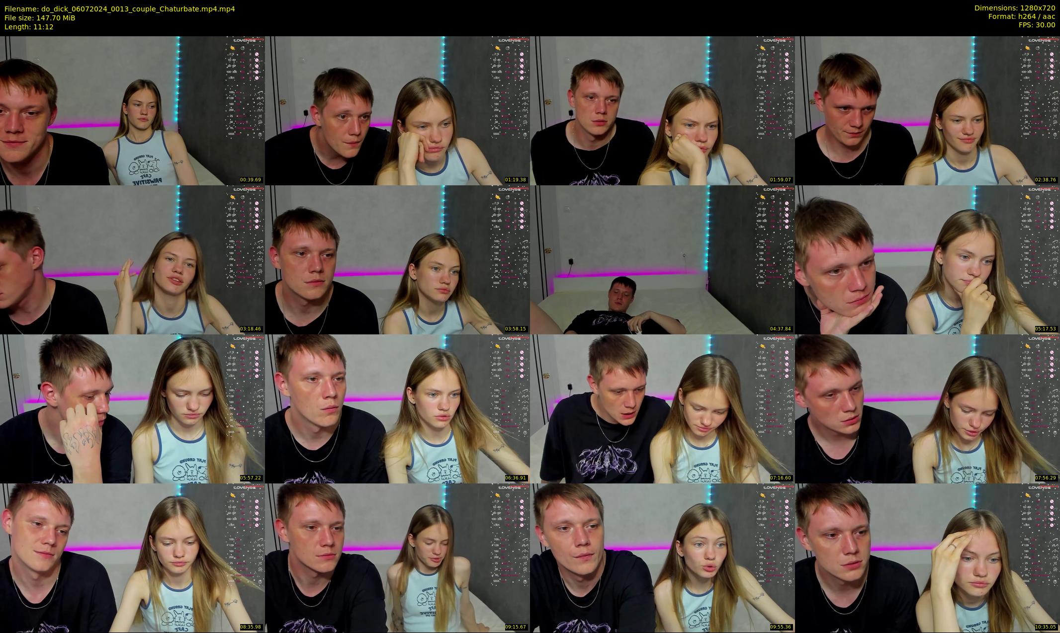 do_dick — 12 minute Chaturbate couple cam show recording, 720p, Jul 6, 2024