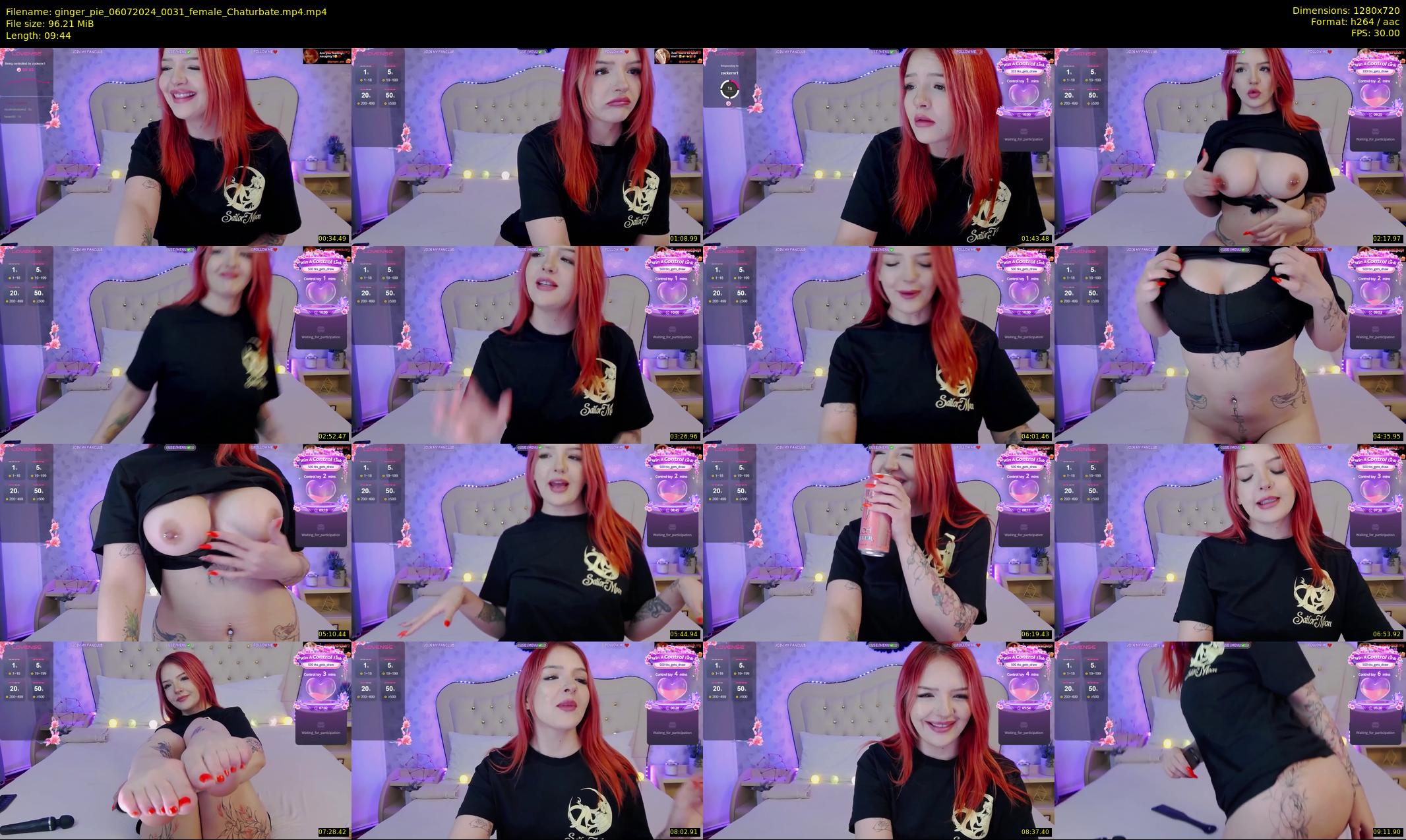 ginger_pie — 10 minute Chaturbate female cam show recording, 720p, Jul 6, 2024