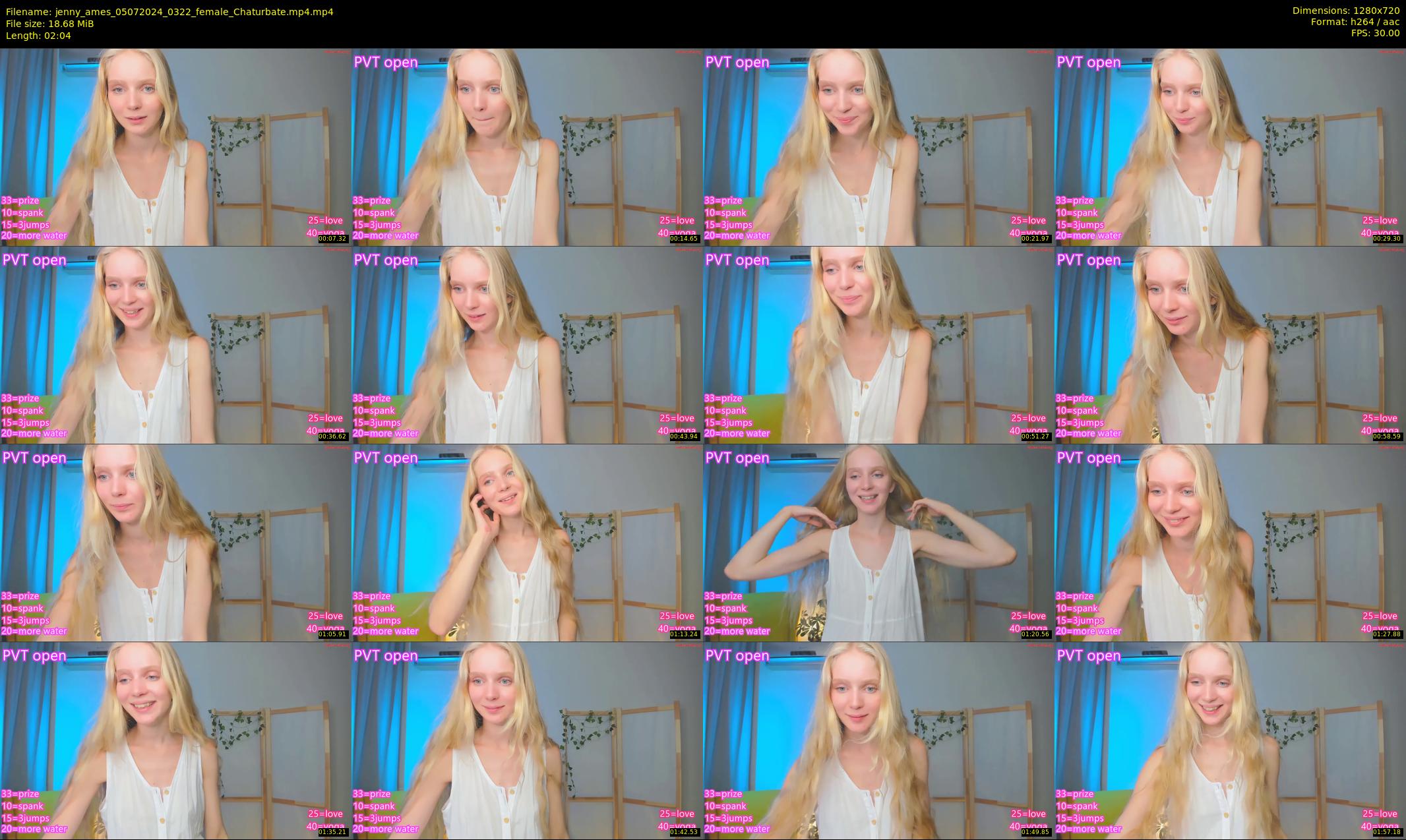 jenny_ames — 3 minute Chaturbate female cam show recording, 720p, Jul 5, 2024