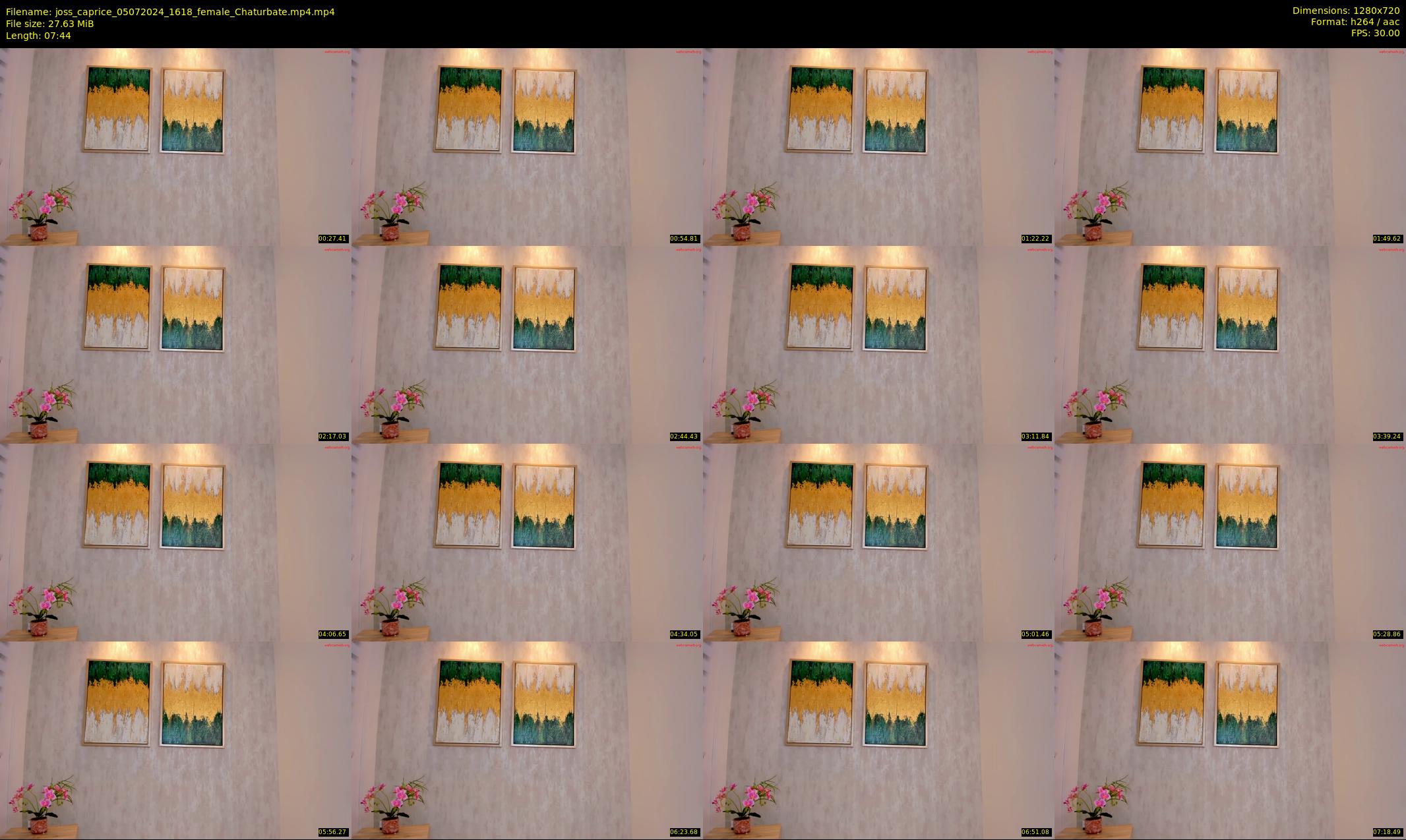 joss_caprice — 8 minute Chaturbate female cam show recording, 720p, Jul 5, 2024