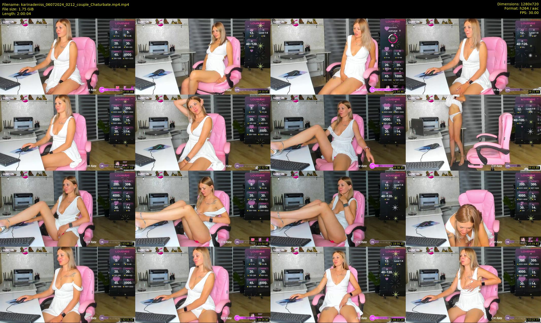 karinadeniss — 121 minute Chaturbate couple cam show recording, 720p, Jul 6, 2024