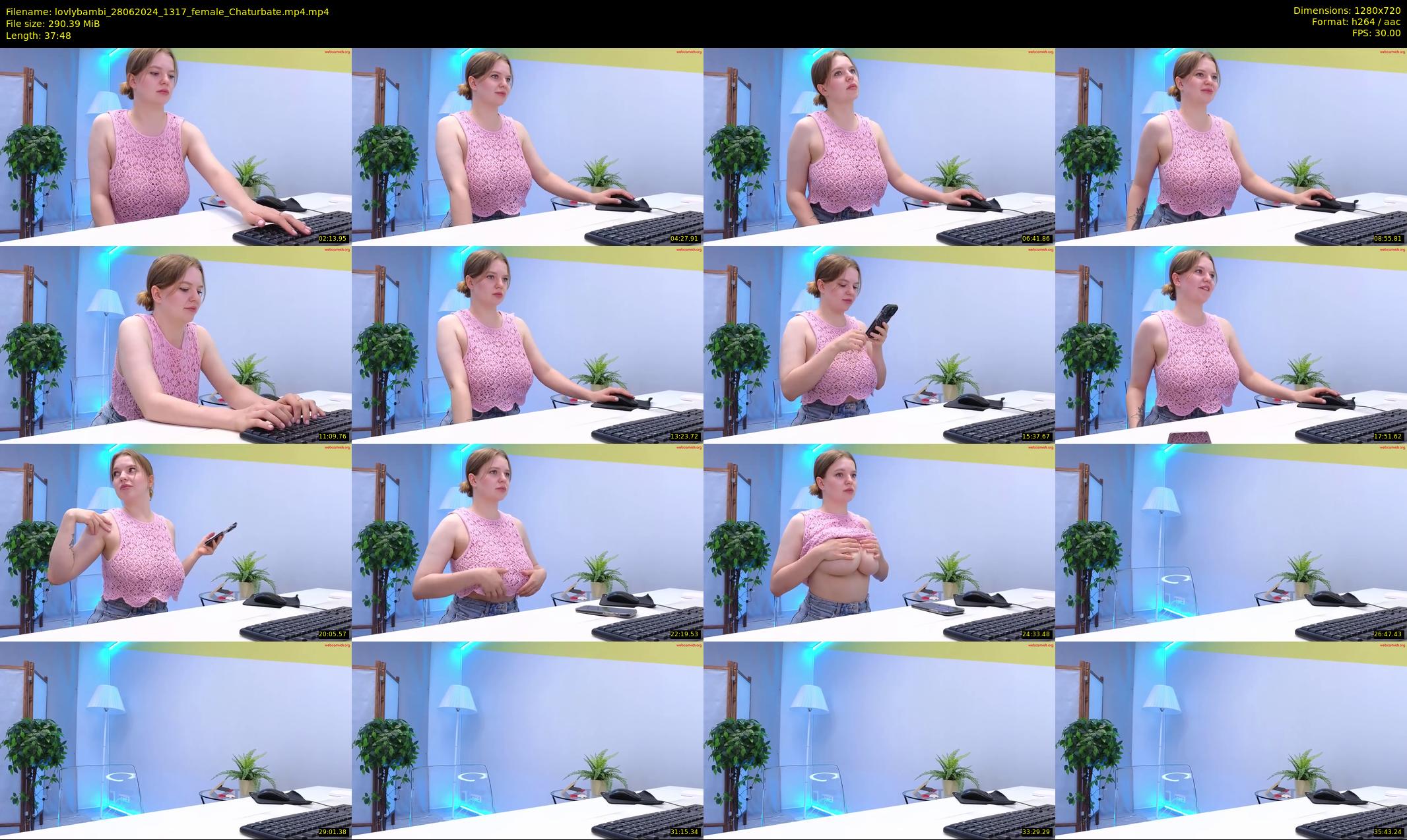 lovlybambi — 38 minute Chaturbate female cam show recording, 720p, Jun 28, 2024