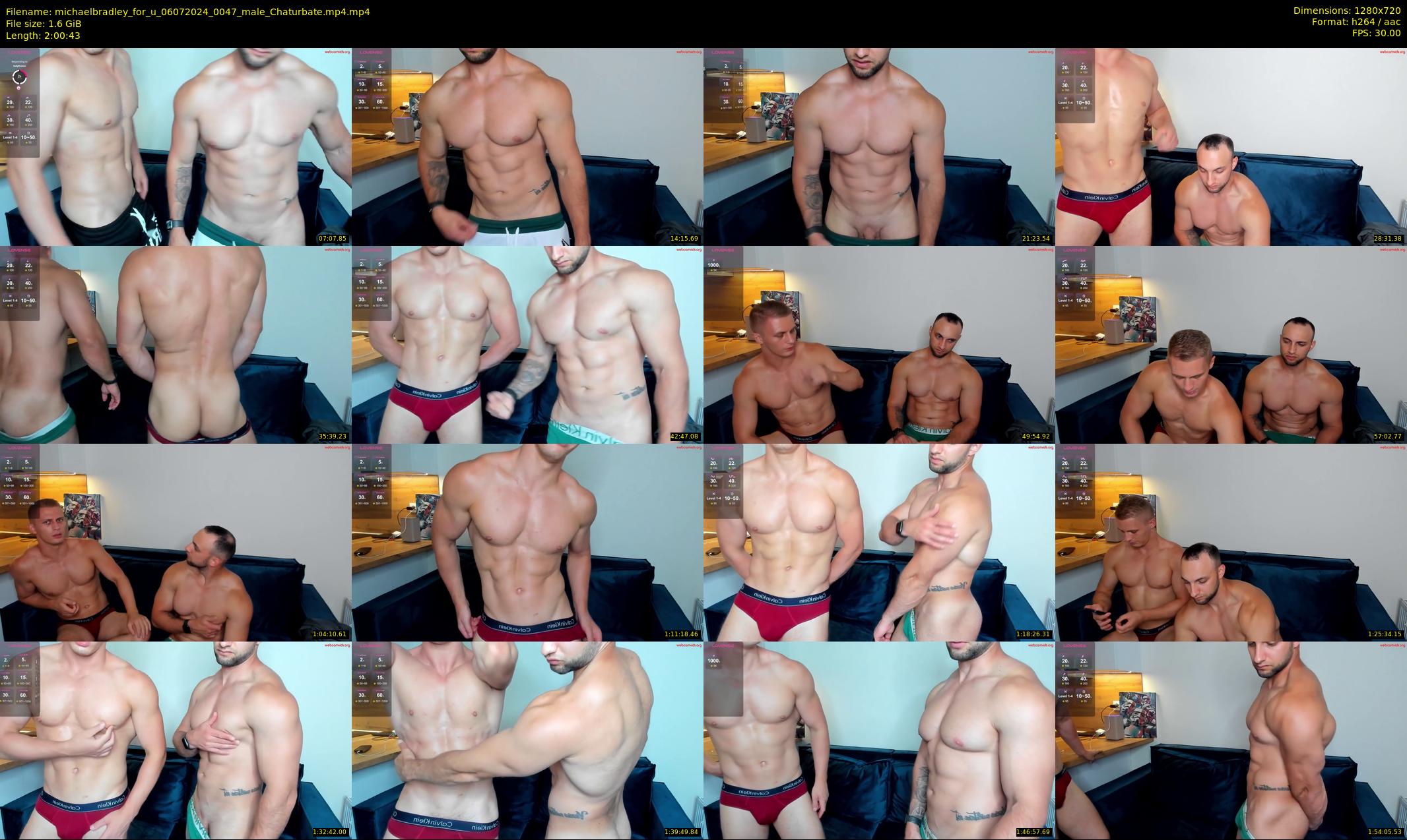 michaelbradley_for_u — 121 minute Chaturbate male cam show recording, 720p, Jul 6, 2024