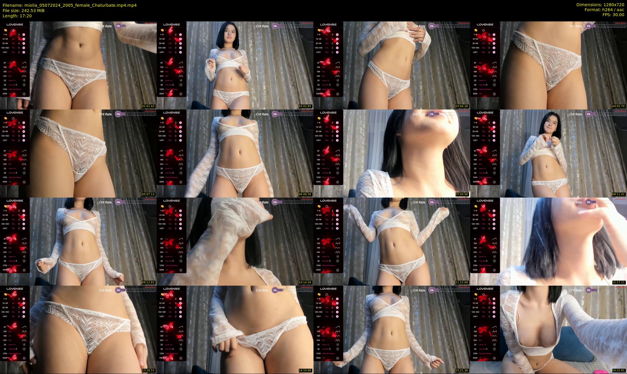 miolia — 18 minute Chaturbate female cam show recording, 720p, Jul 5, 2024