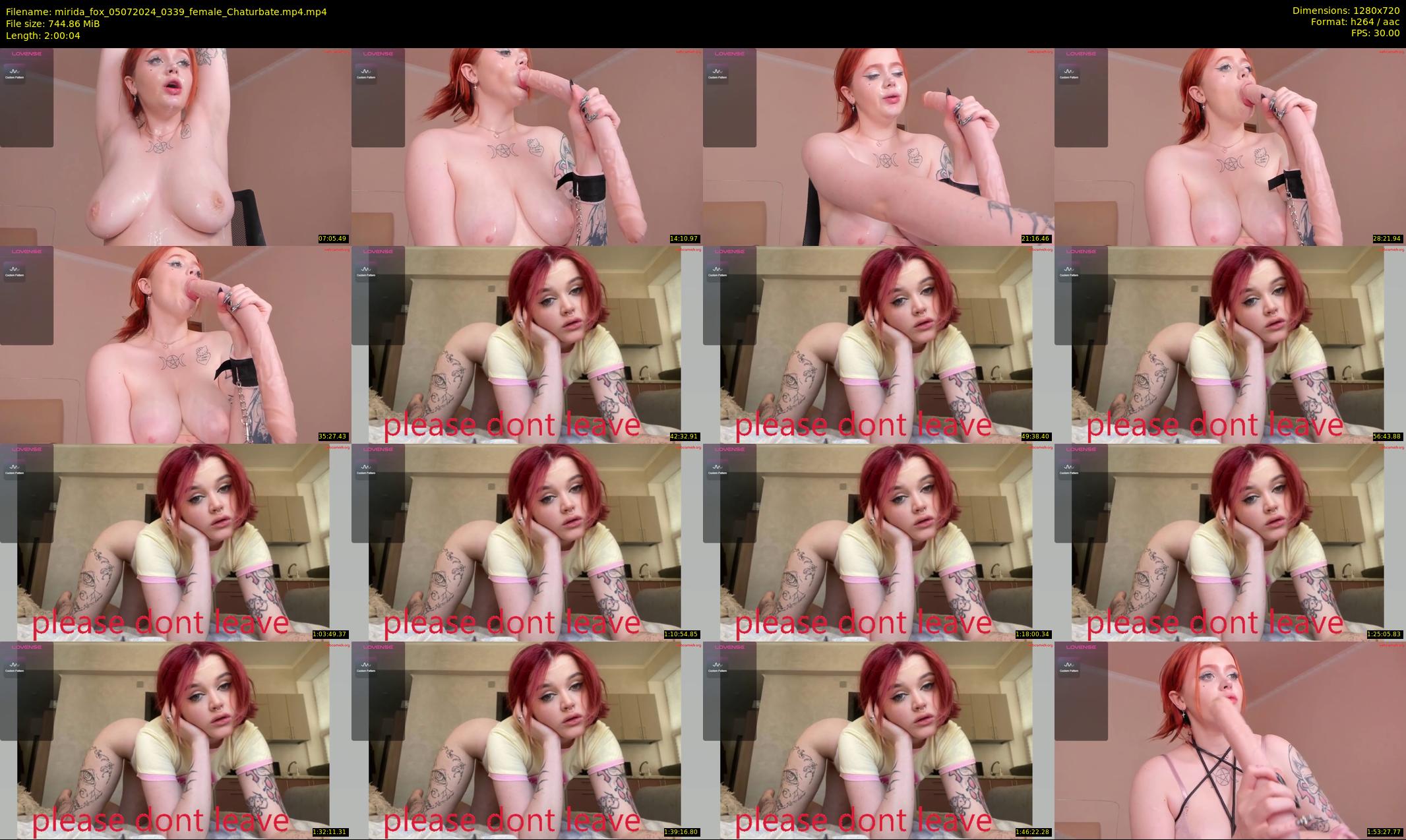 mirida_fox — 121 minute Chaturbate female cam show recording, 720p, Jul 5, 2024