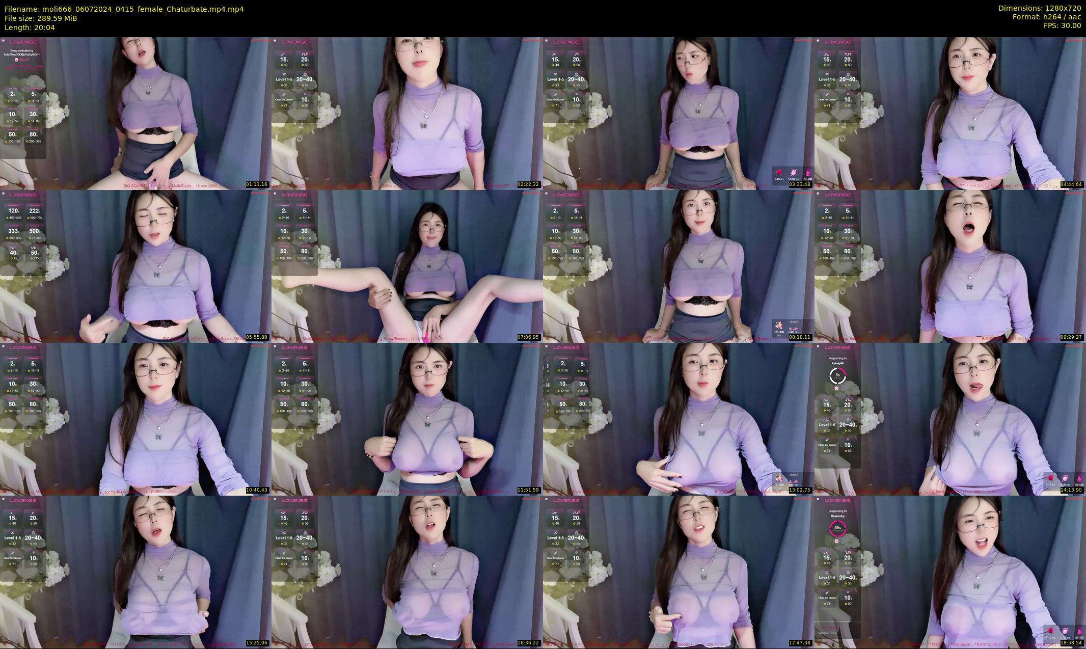 moli666 — 21 minute Chaturbate female cam show recording, 720p, Jul 6, 2024
