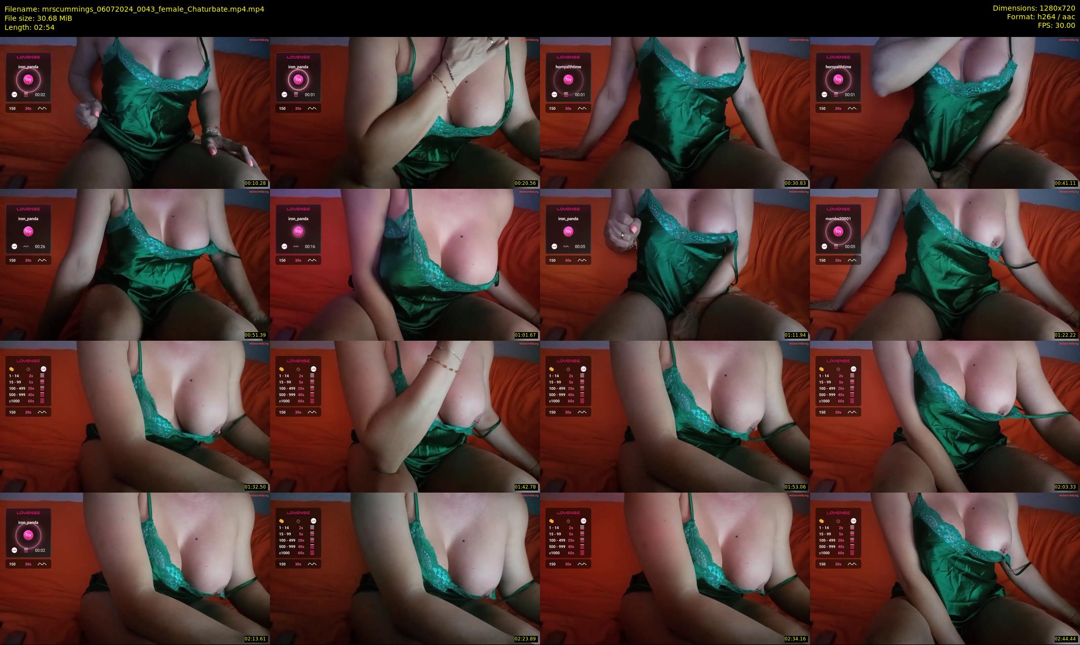 mrscummings — 3 minute Chaturbate female cam show recording, 720p, Jul 6, 2024