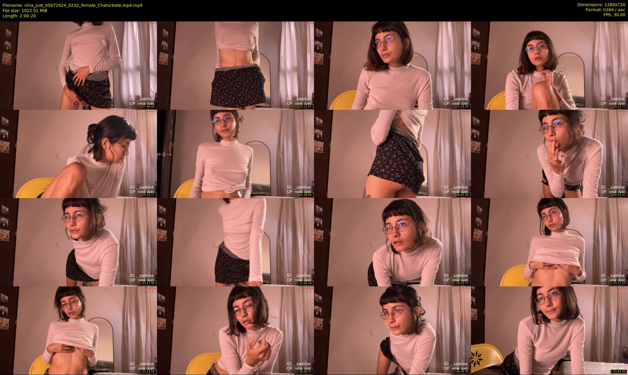 nina_just — 121 minute Chaturbate female cam show recording, 720p, Jul 5, 2024