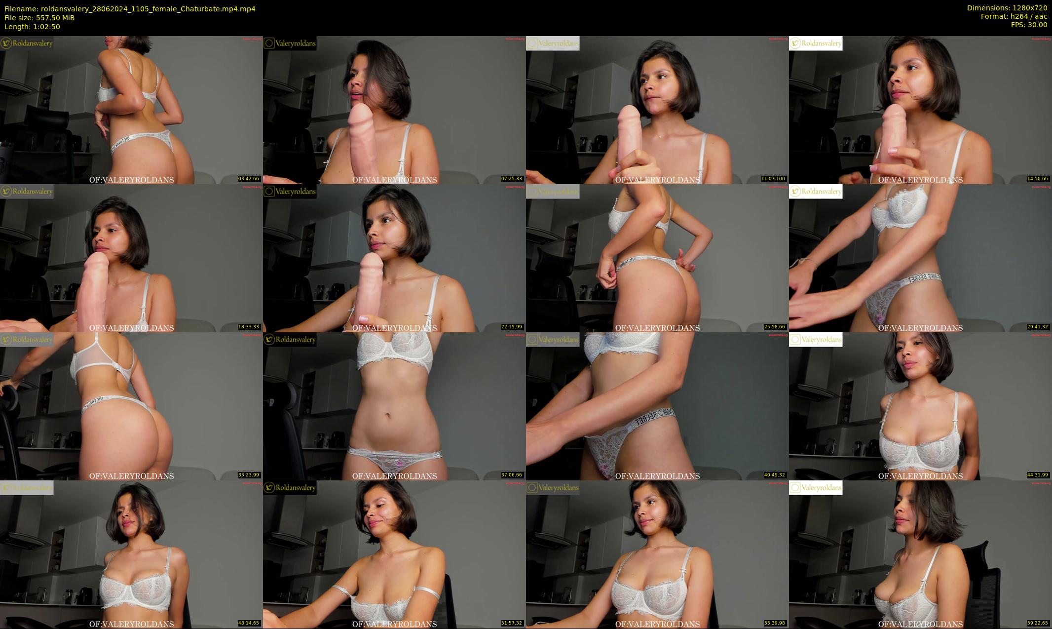 roldansvalery — 63 minute Chaturbate female cam show recording, 720p, Jun 28, 2024