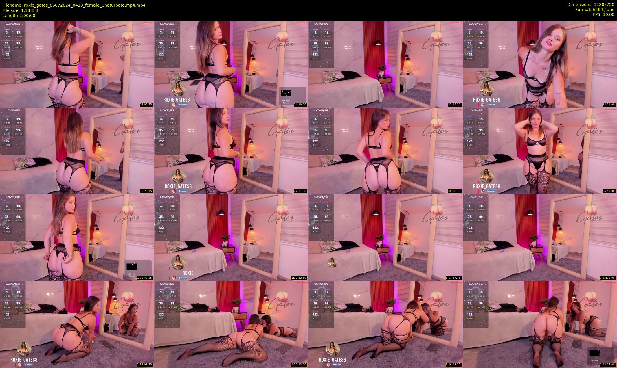 roxie_gates — 120 minute Chaturbate female cam show recording, 720p, Jul 6, 2024