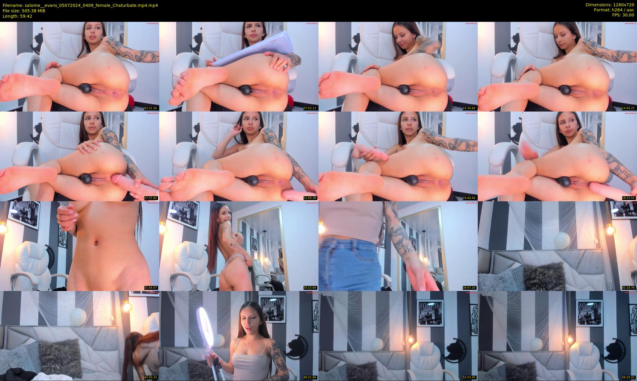 salome__evans — 60 minute Chaturbate female cam show recording, 720p, Jul 5, 2024