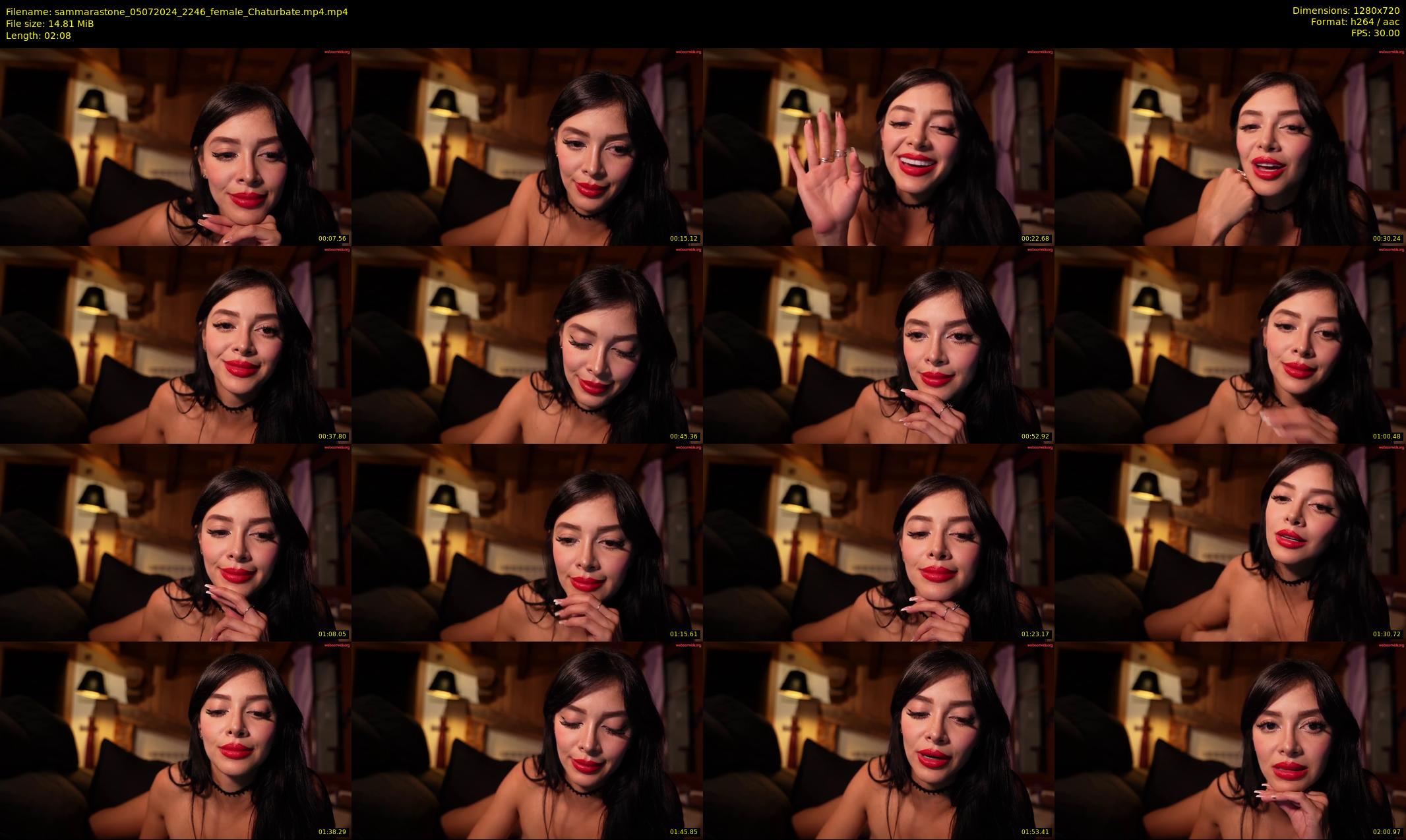 sammarastone — 3 minute Chaturbate female cam show recording, 720p, Jul 5, 2024