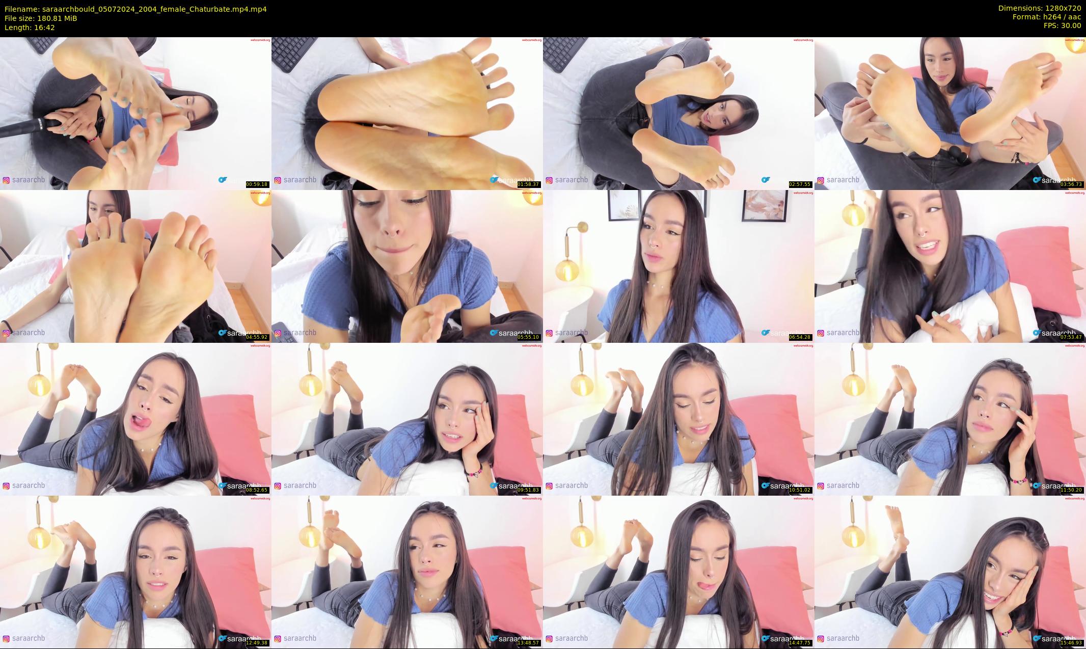 saraarchbould — 17 minute Chaturbate female cam show recording, 720p, Jul 5, 2024