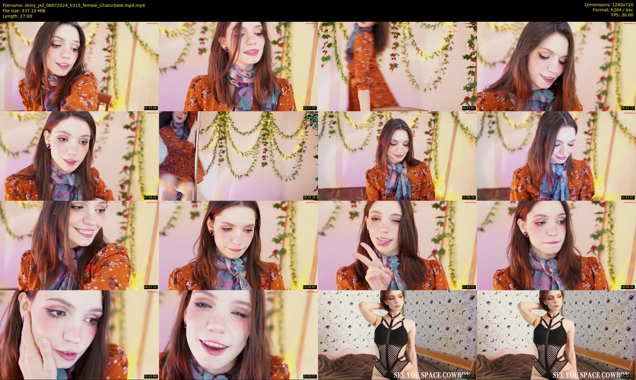 shiny_jail — 27 minute Chaturbate female cam show recording, 720p, Jul 6, 2024