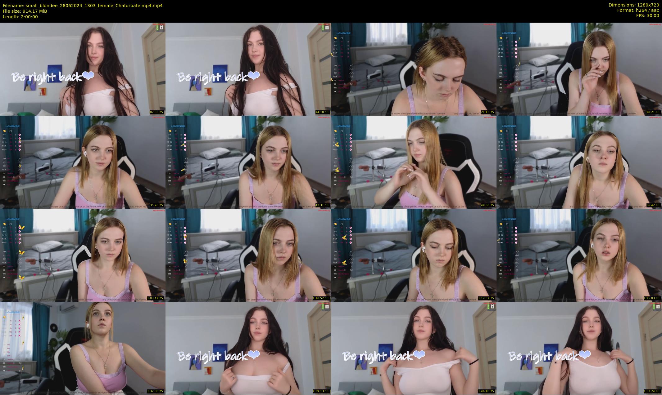 small_blondee — 120 minute Chaturbate female cam show recording, 720p, Jun 28, 2024
