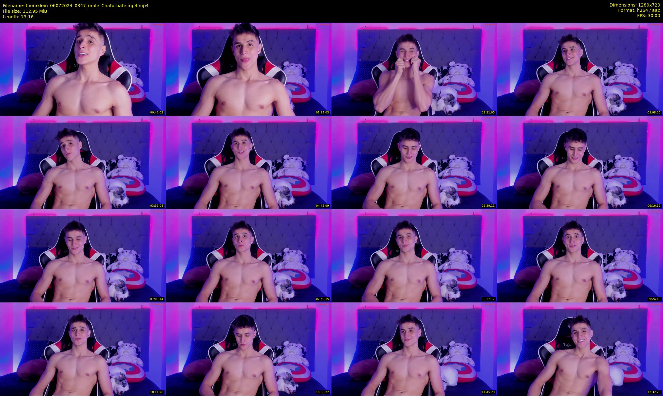 thomklein — 14 minute Chaturbate male cam show recording, 720p, Jul 6, 2024