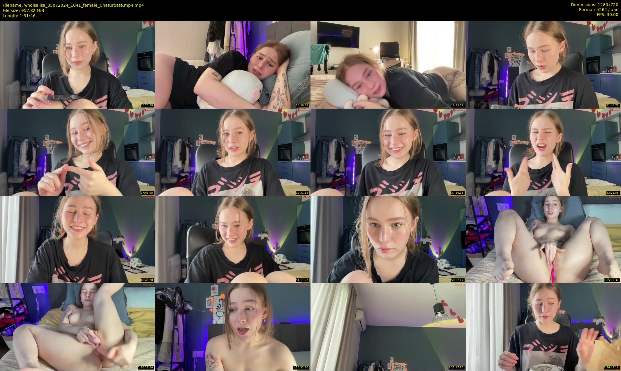 whoisalisa — 92 minute Chaturbate female cam show recording, 720p, Jul 5, 2024