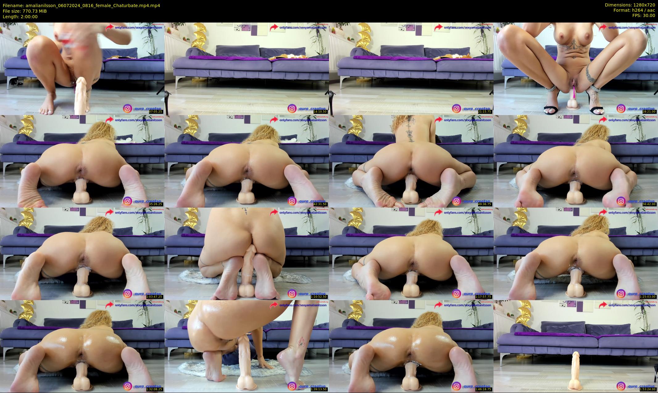 amalianilsson — 120 minute Chaturbate female cam show recording, 720p, Jul 6, 2024