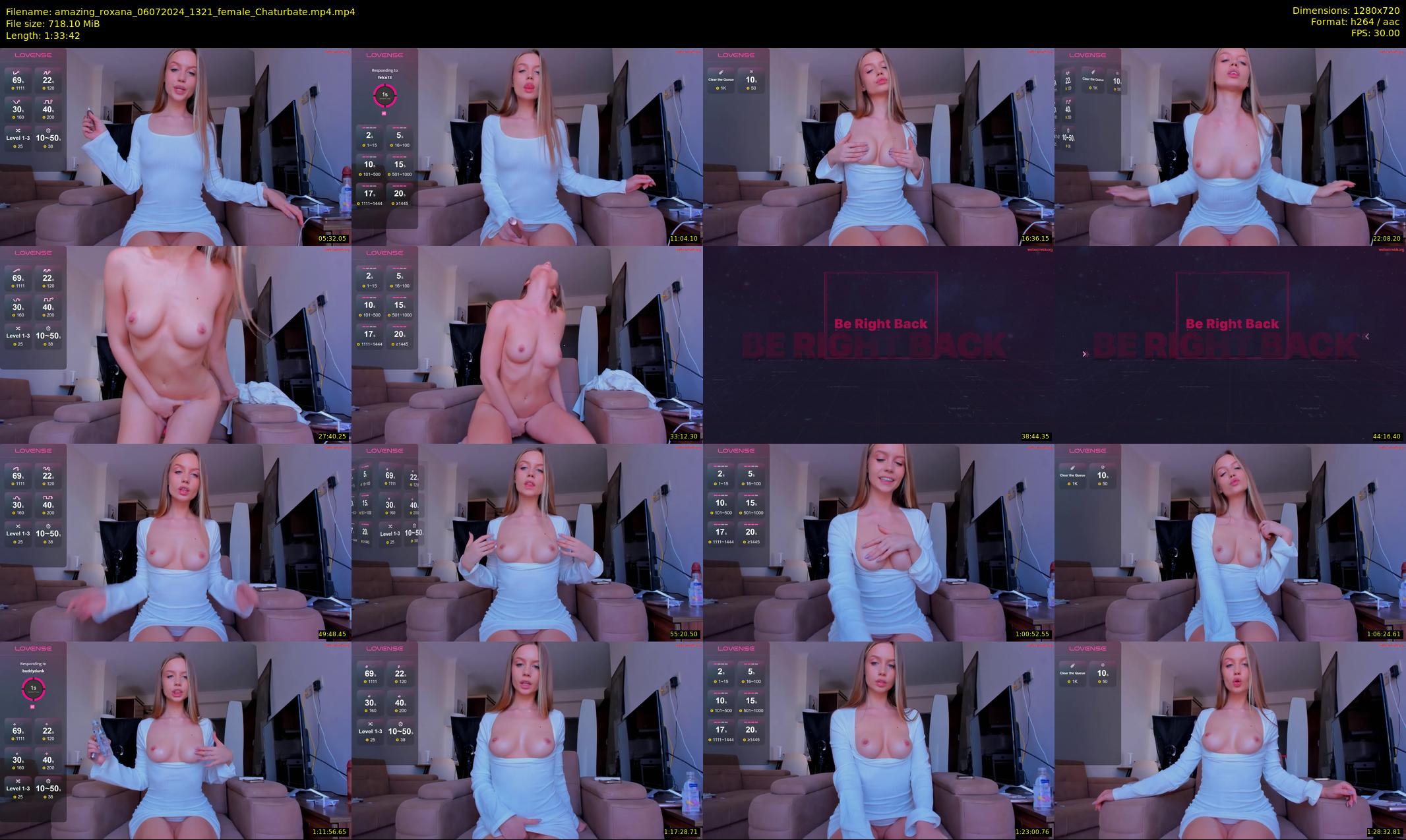 amazing_roxana — 94 minute Chaturbate female cam show recording, 720p, Jul 6, 2024
